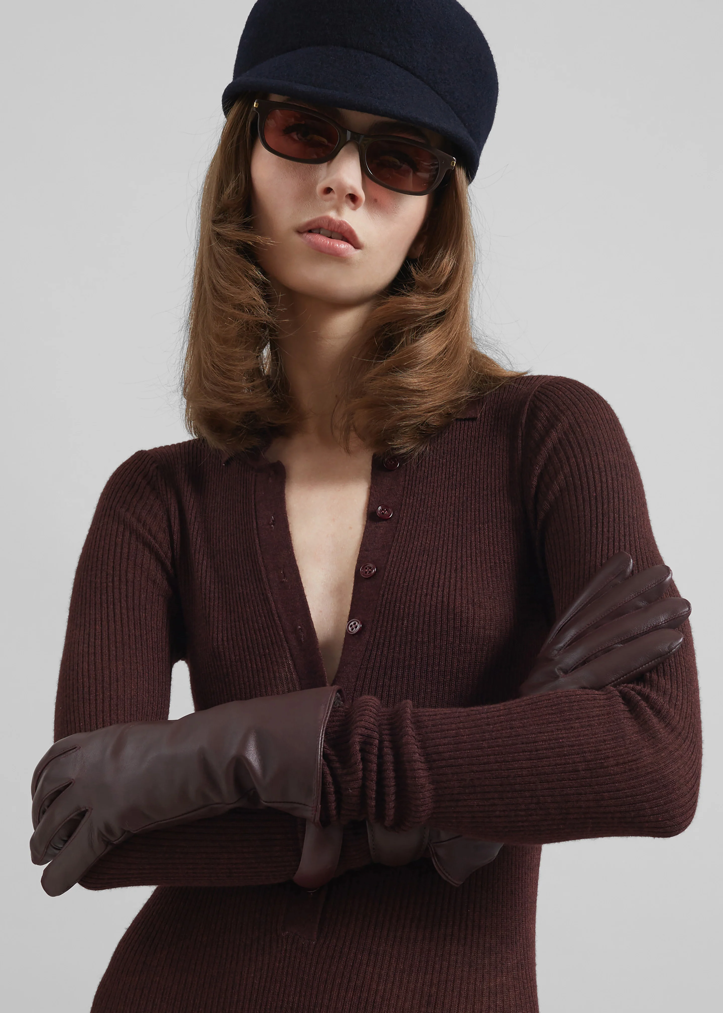 Solana Polo Bodysuit - Burgundy - Image 8