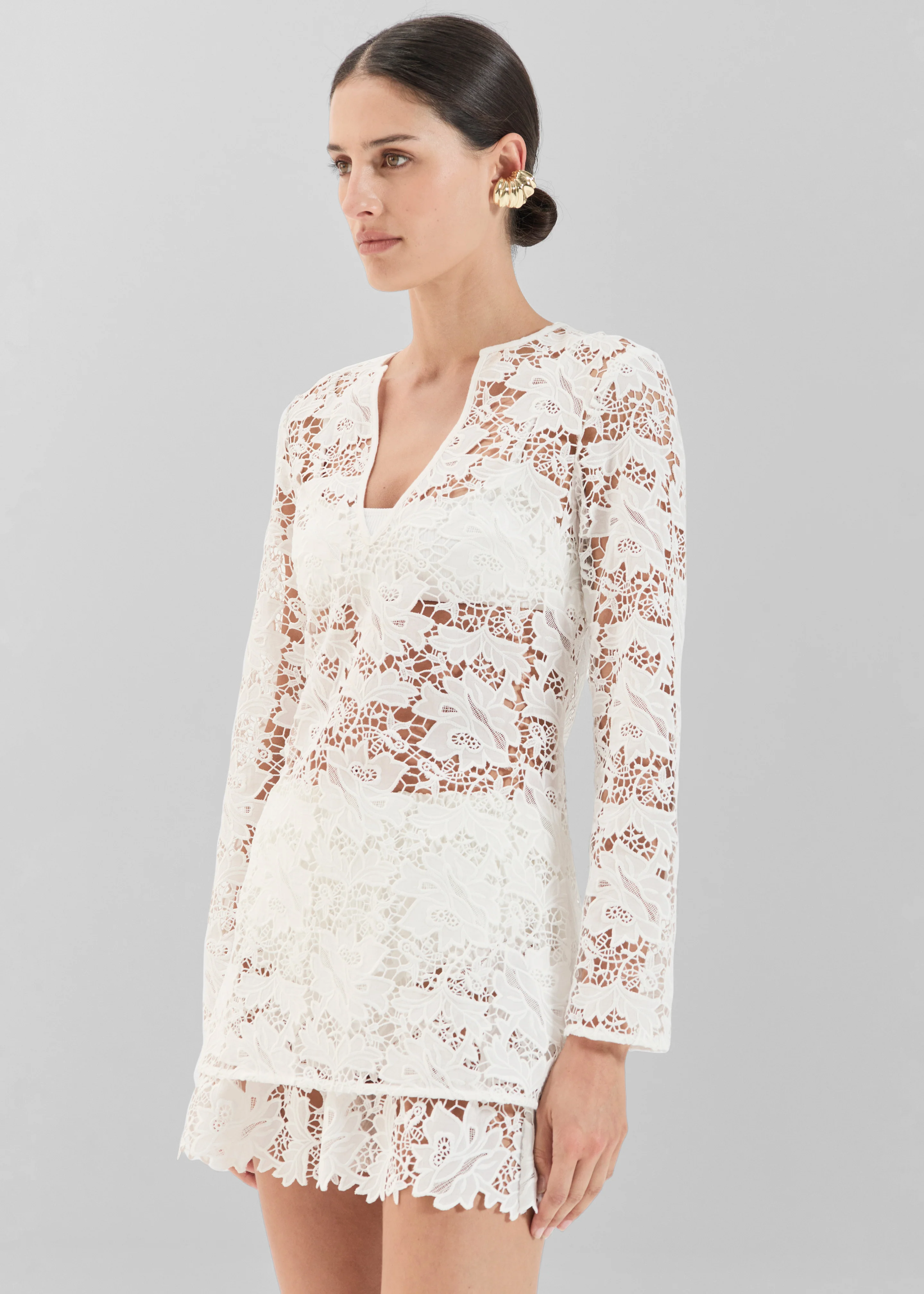 Solaqua Bonnie Shorts - Ivory - Image 4