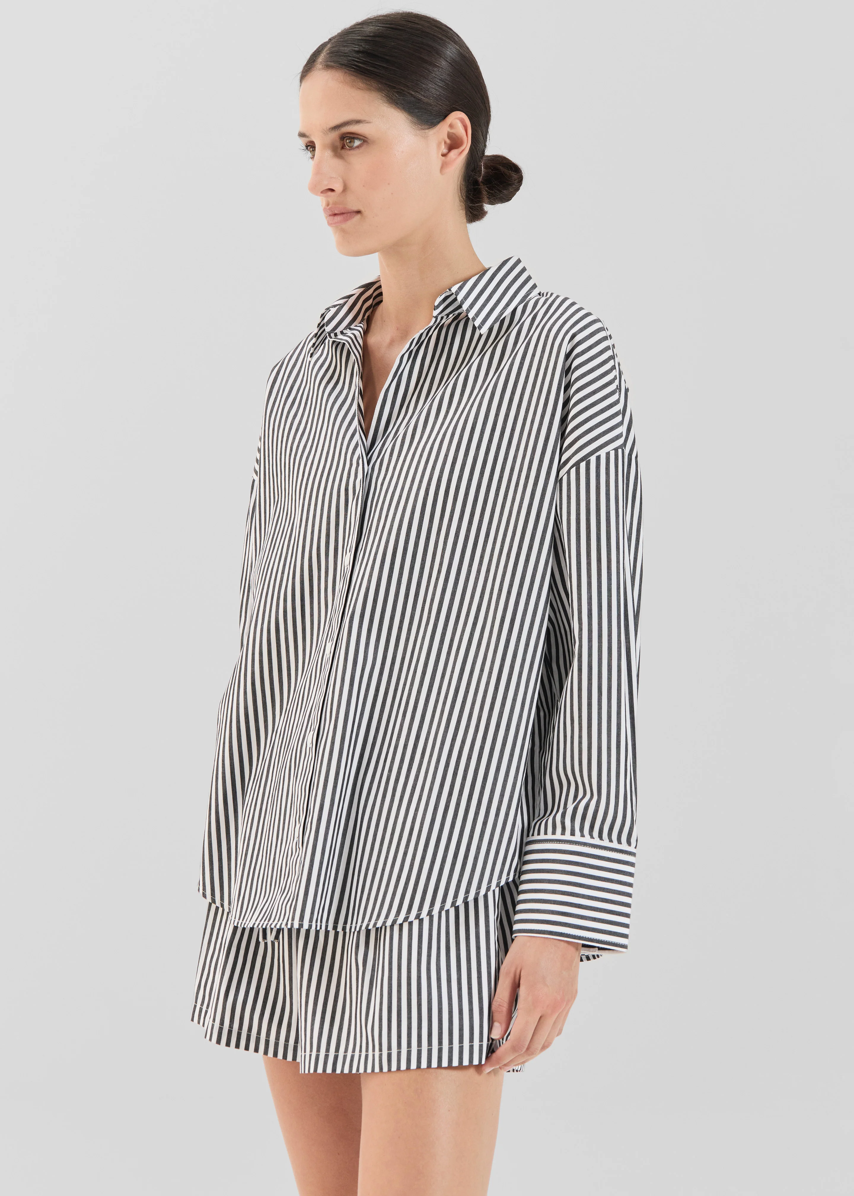 Solaqua Franca Shirt - Noir Stripe - Image 4