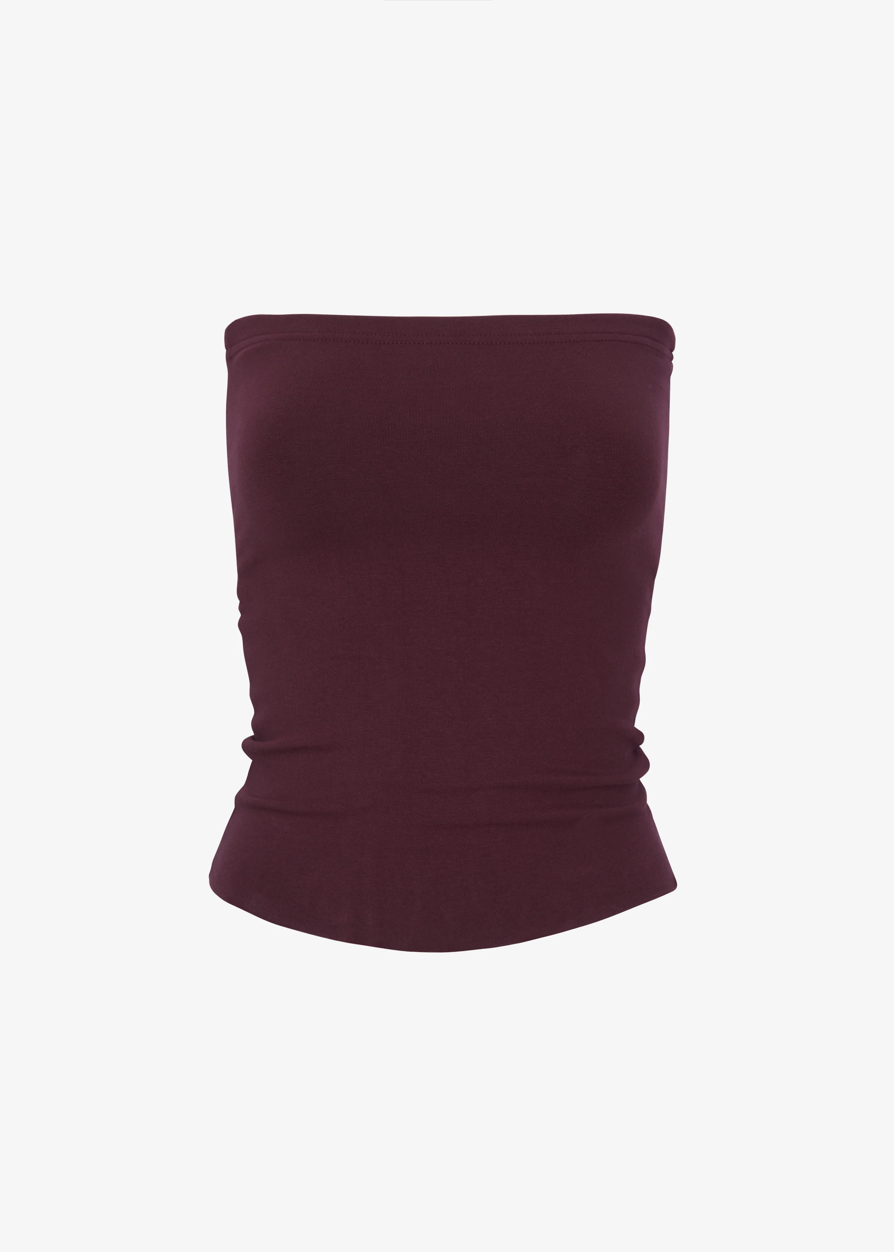Solrae Tube Top - Burgundy - Image 11