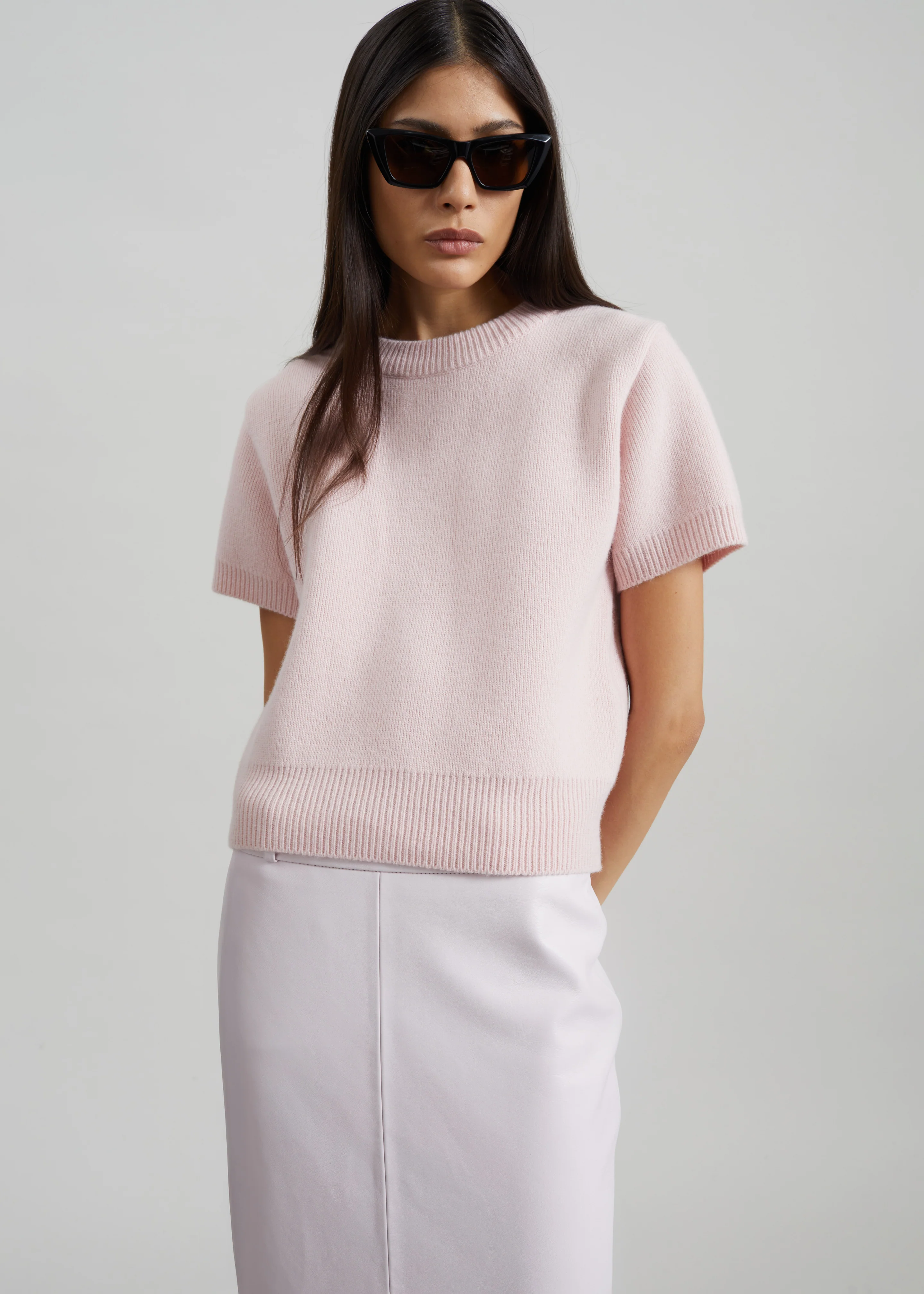 Sona Wool Knit Top - Pink - Image 3