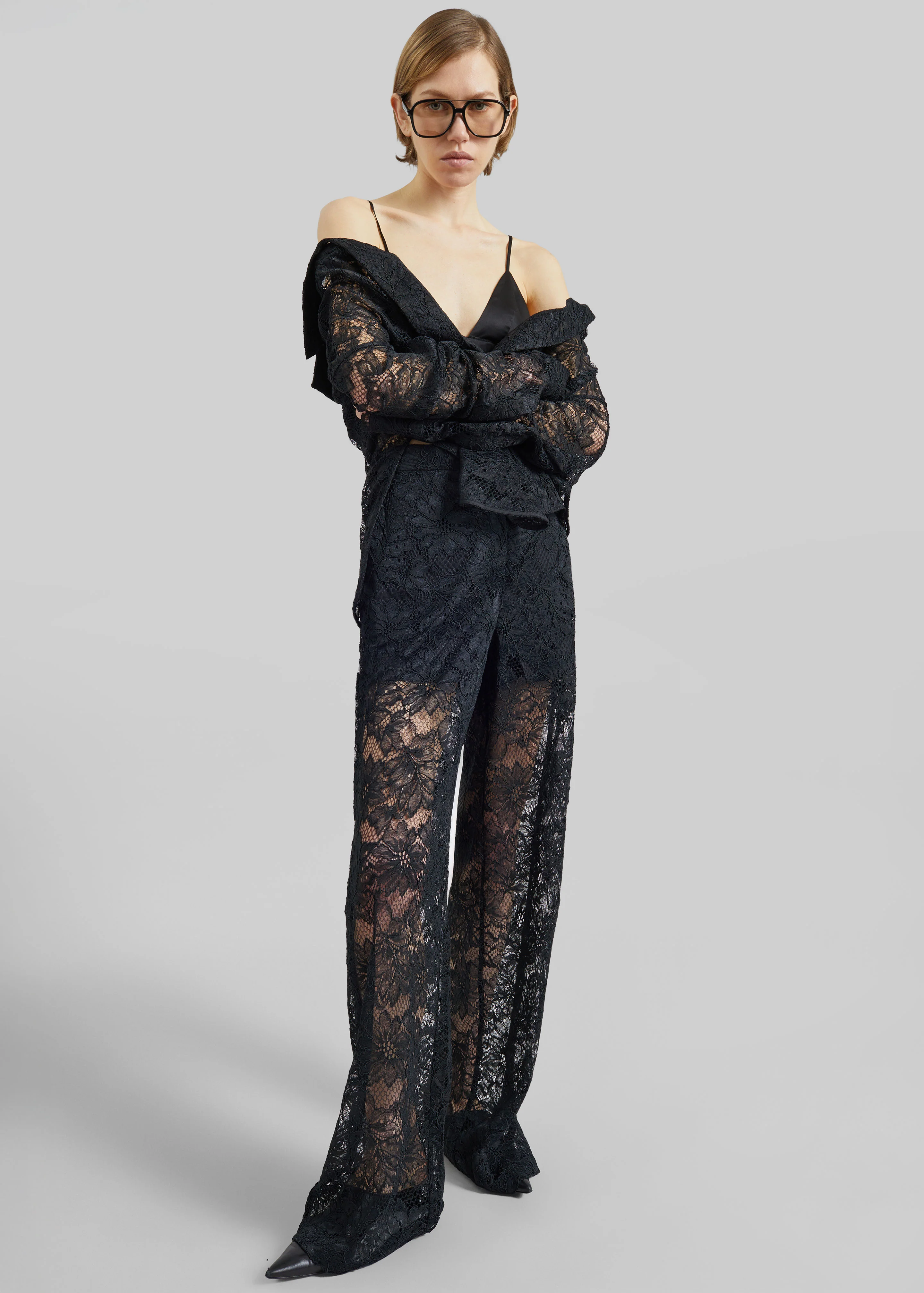 Sportmax Afoso Lace Trousers - Black - Image 2