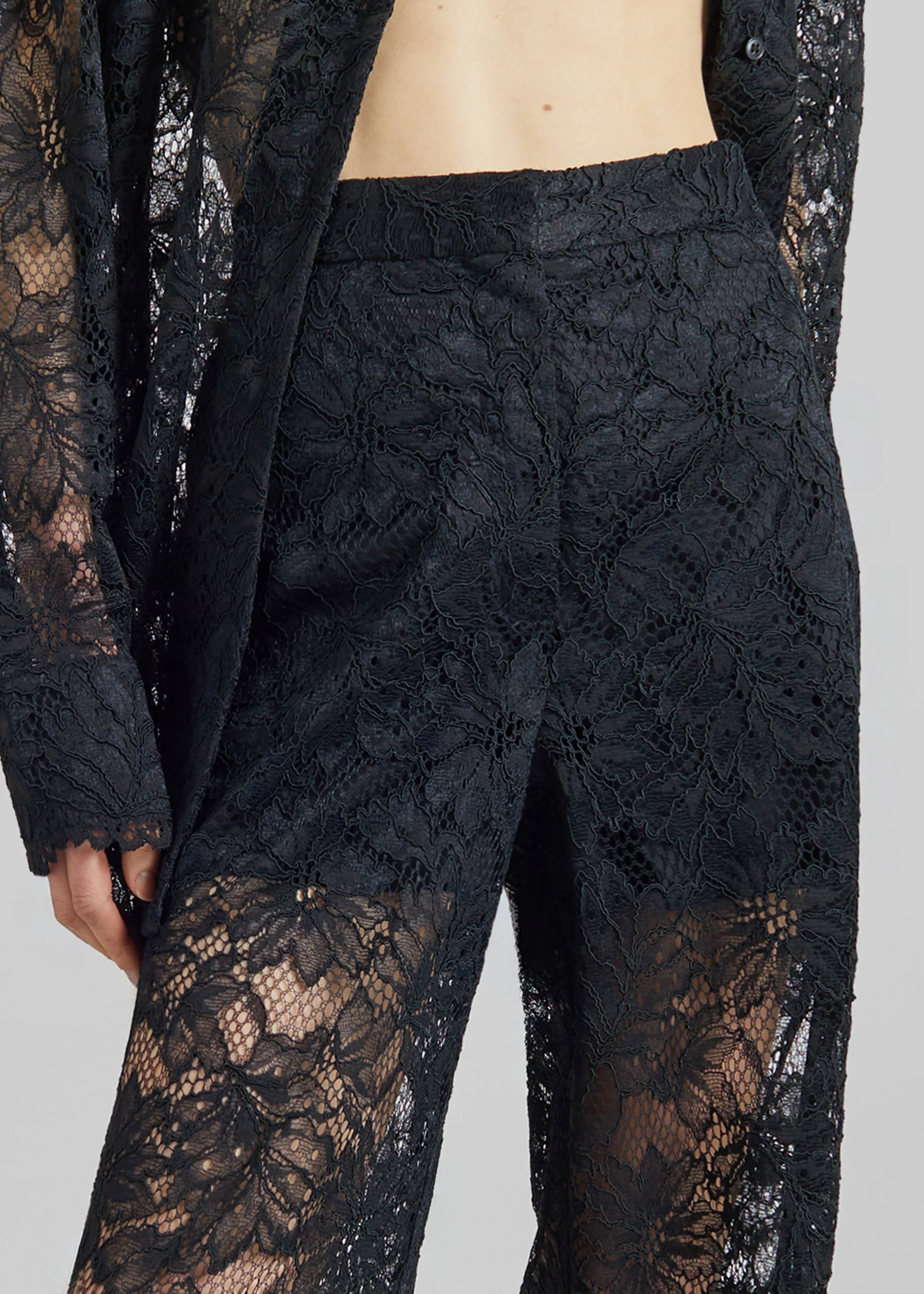 Sportmax Afoso Lace Trousers - Black - Image 3