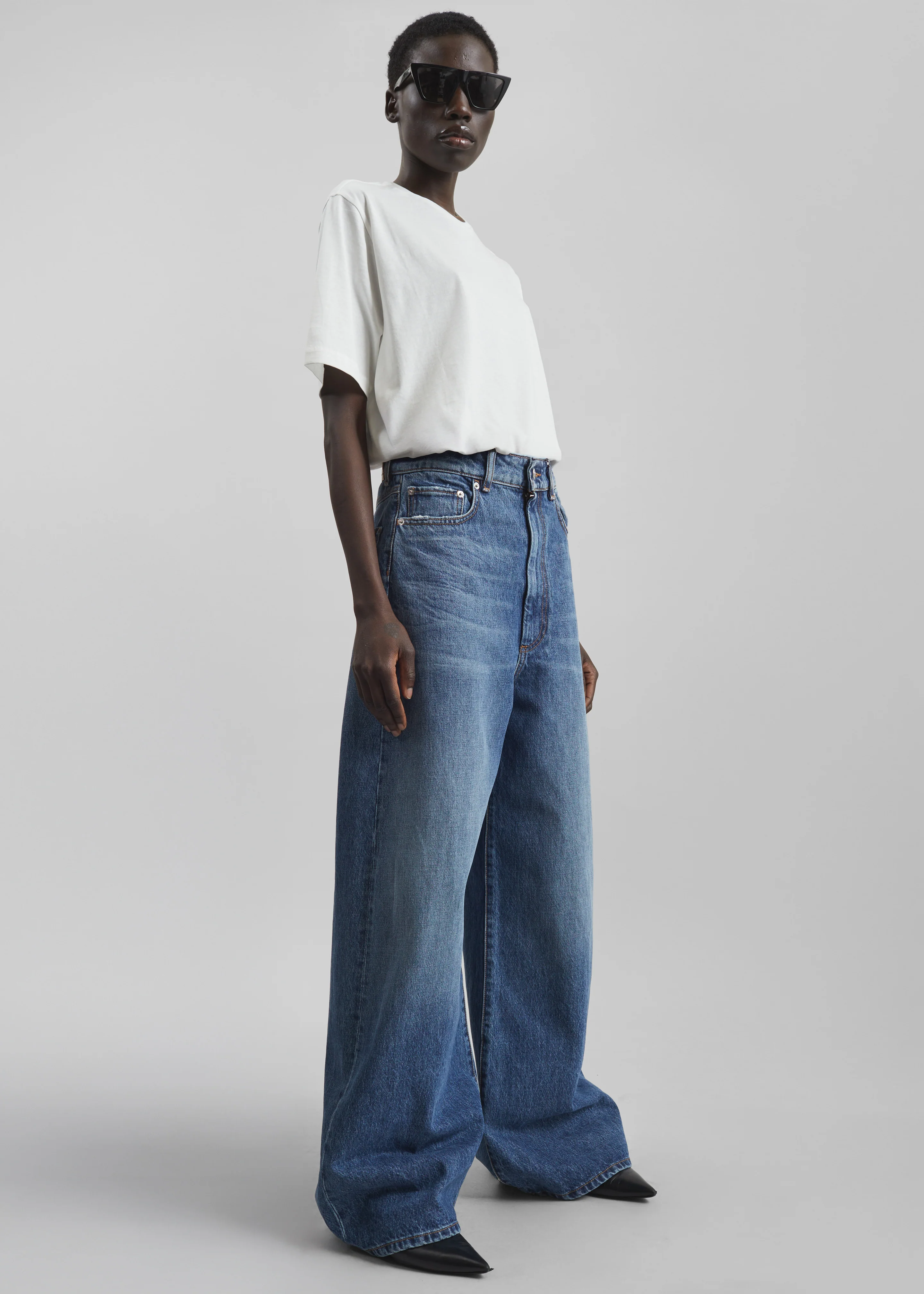 Sportmax Dangri Pants - Midnight Blue - Image 4
