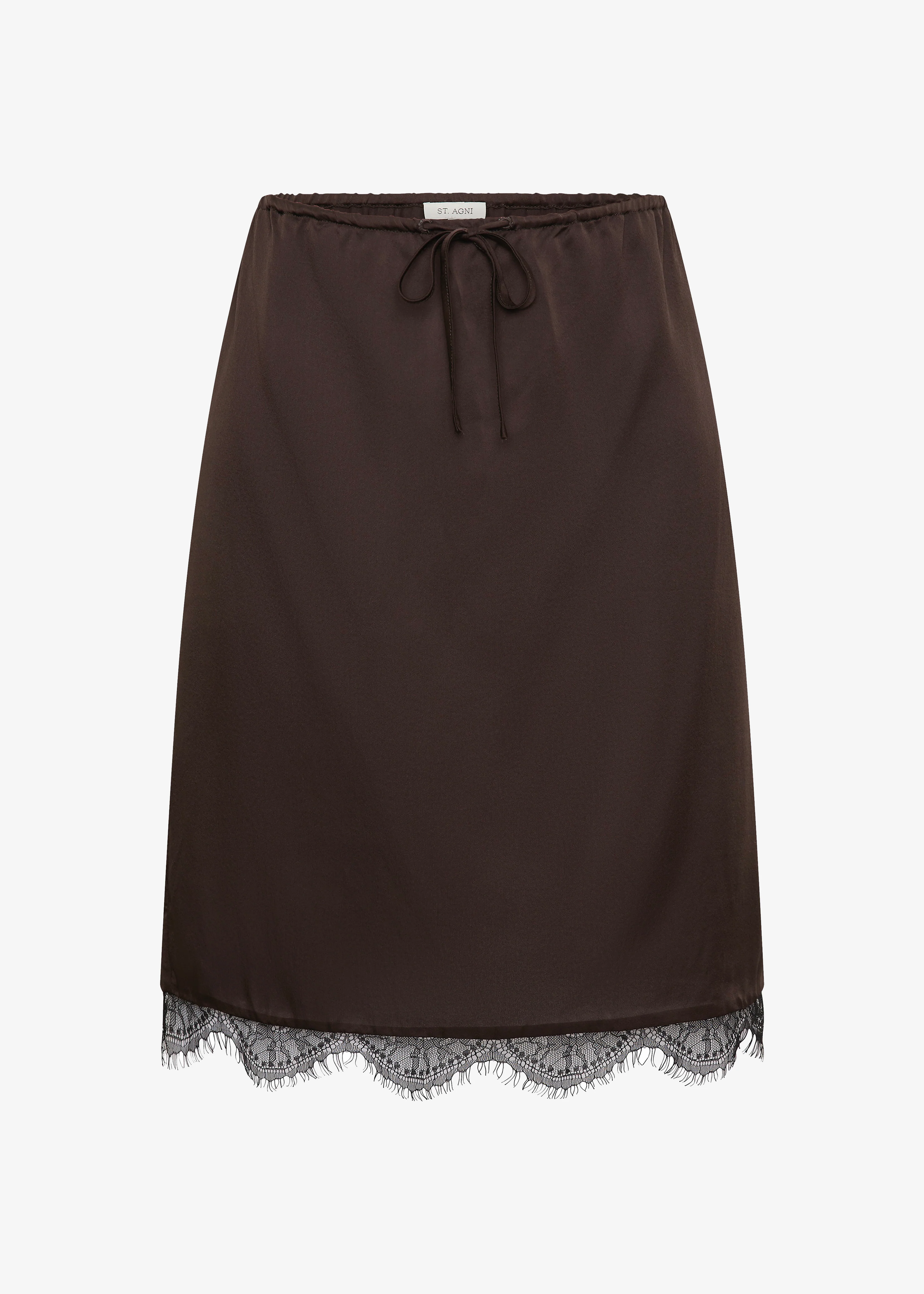 St. Agni Fine Lace Skirt - Bark - Image 5