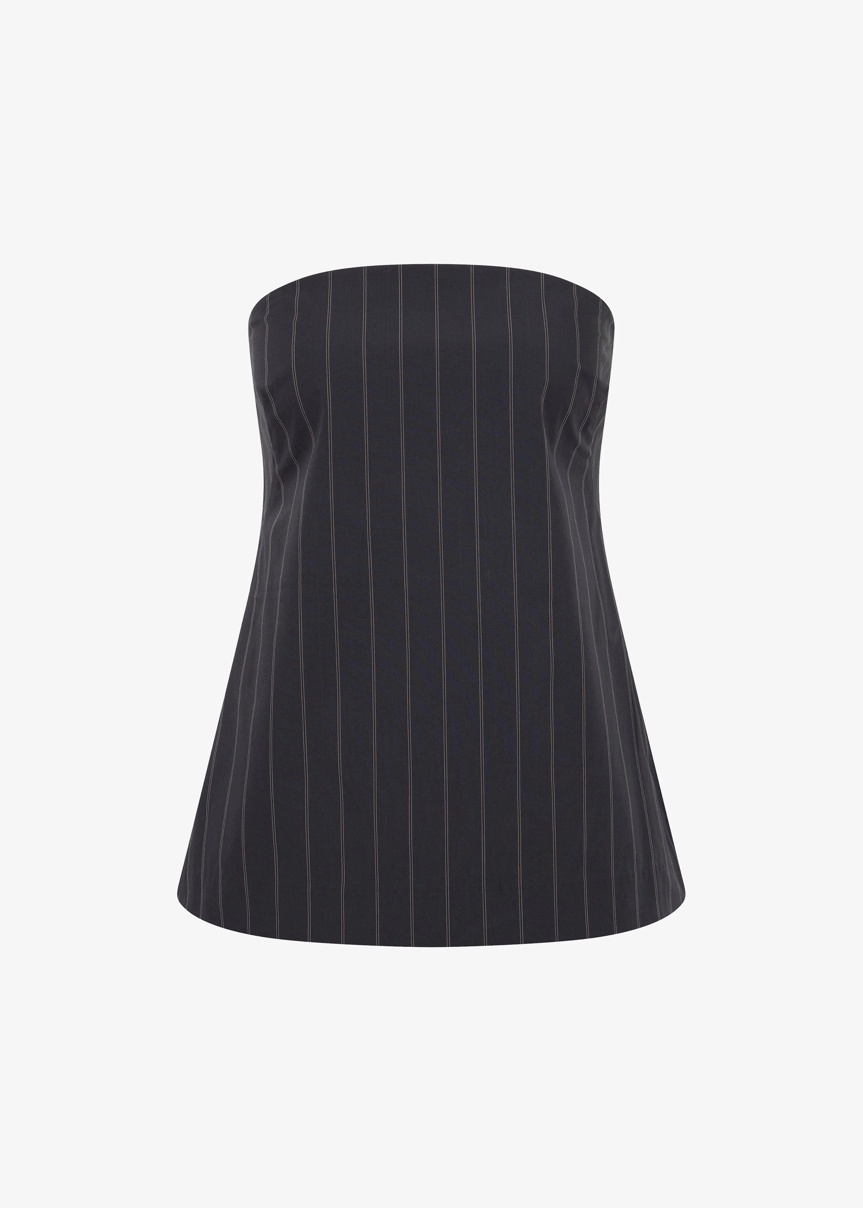 St. Agni Strapless Rouleau Tie Top - Ink Stripe - Image 9