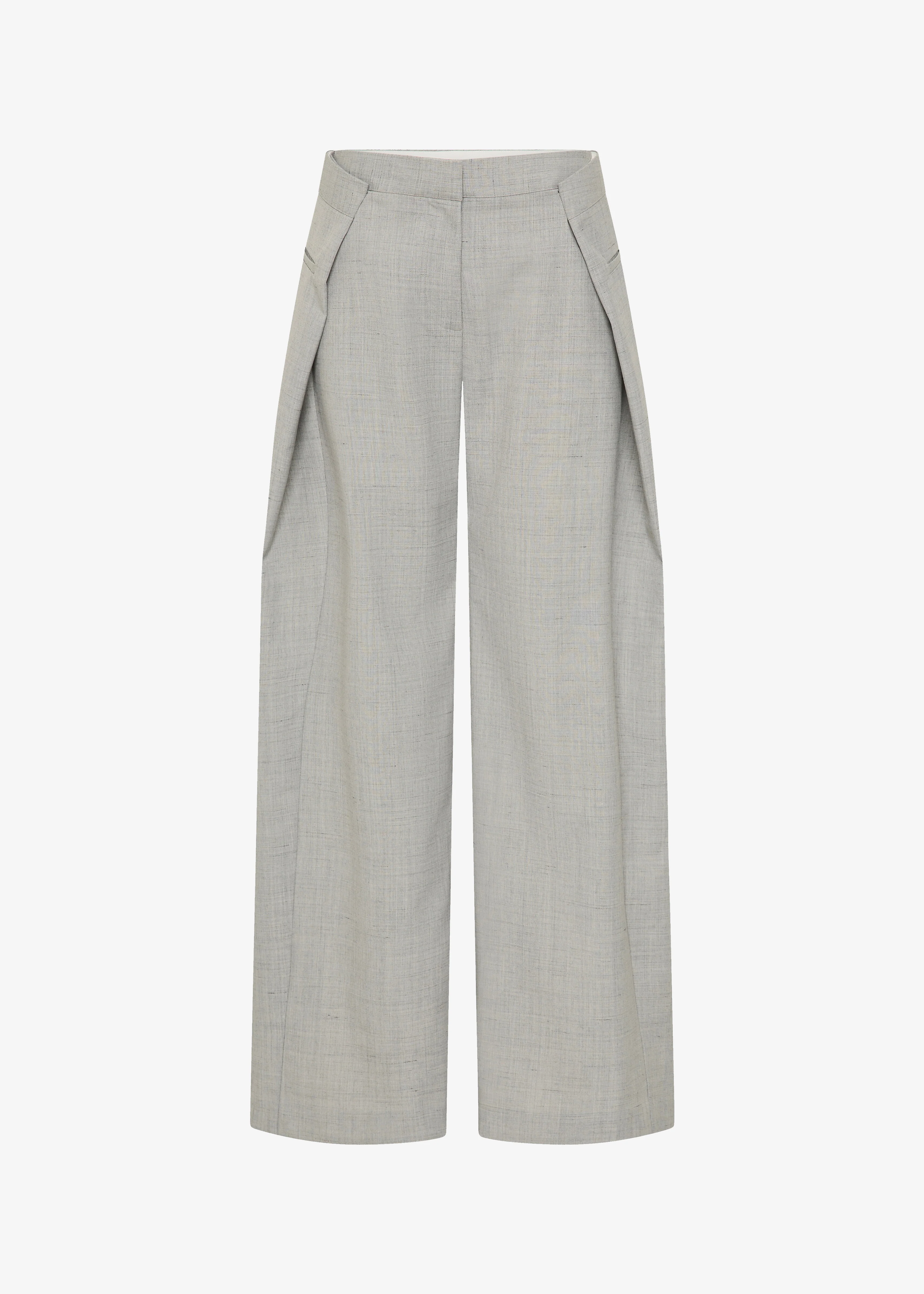 St. Agni Tailored Fold Pants - Concrete - Image 7