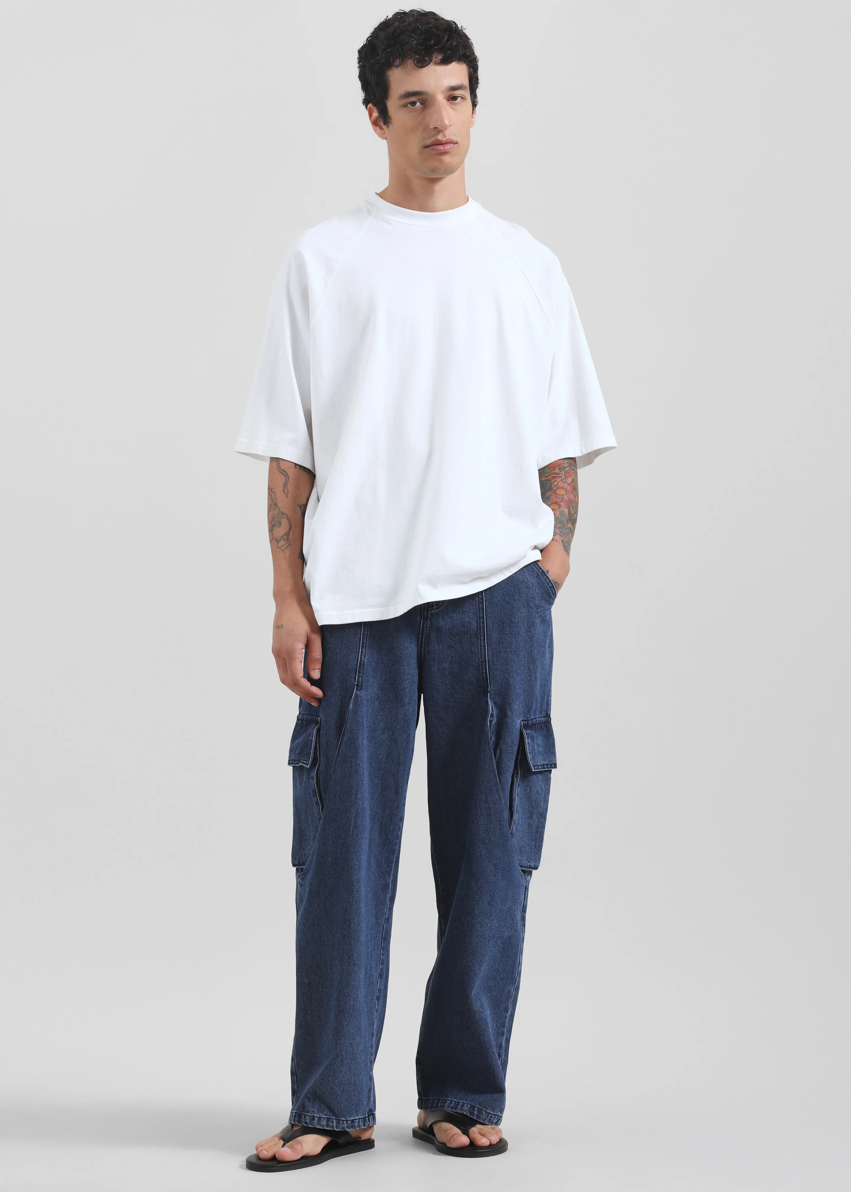 Stobra Cargo Jeans - Medium Wash - Image 6