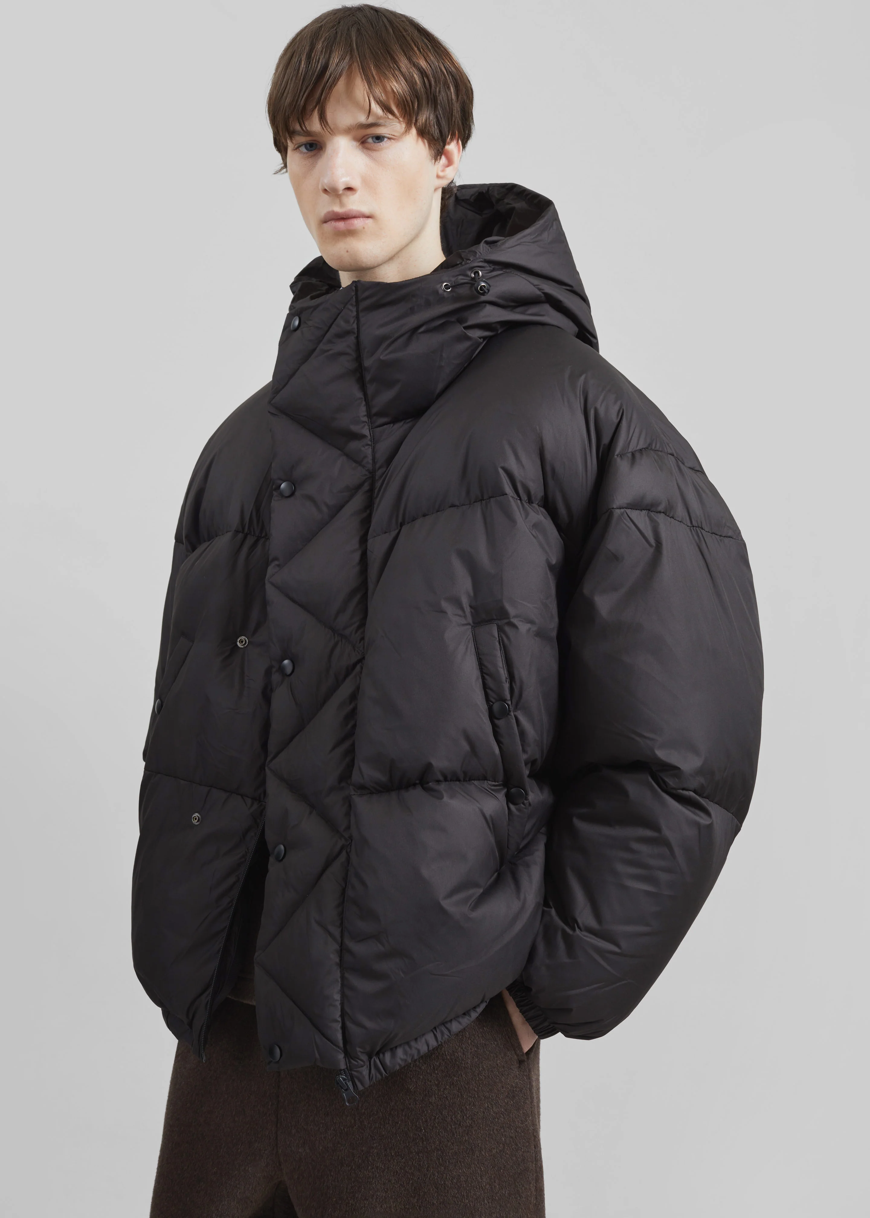 Strabane Puffer Jacket - Black - Image 4
