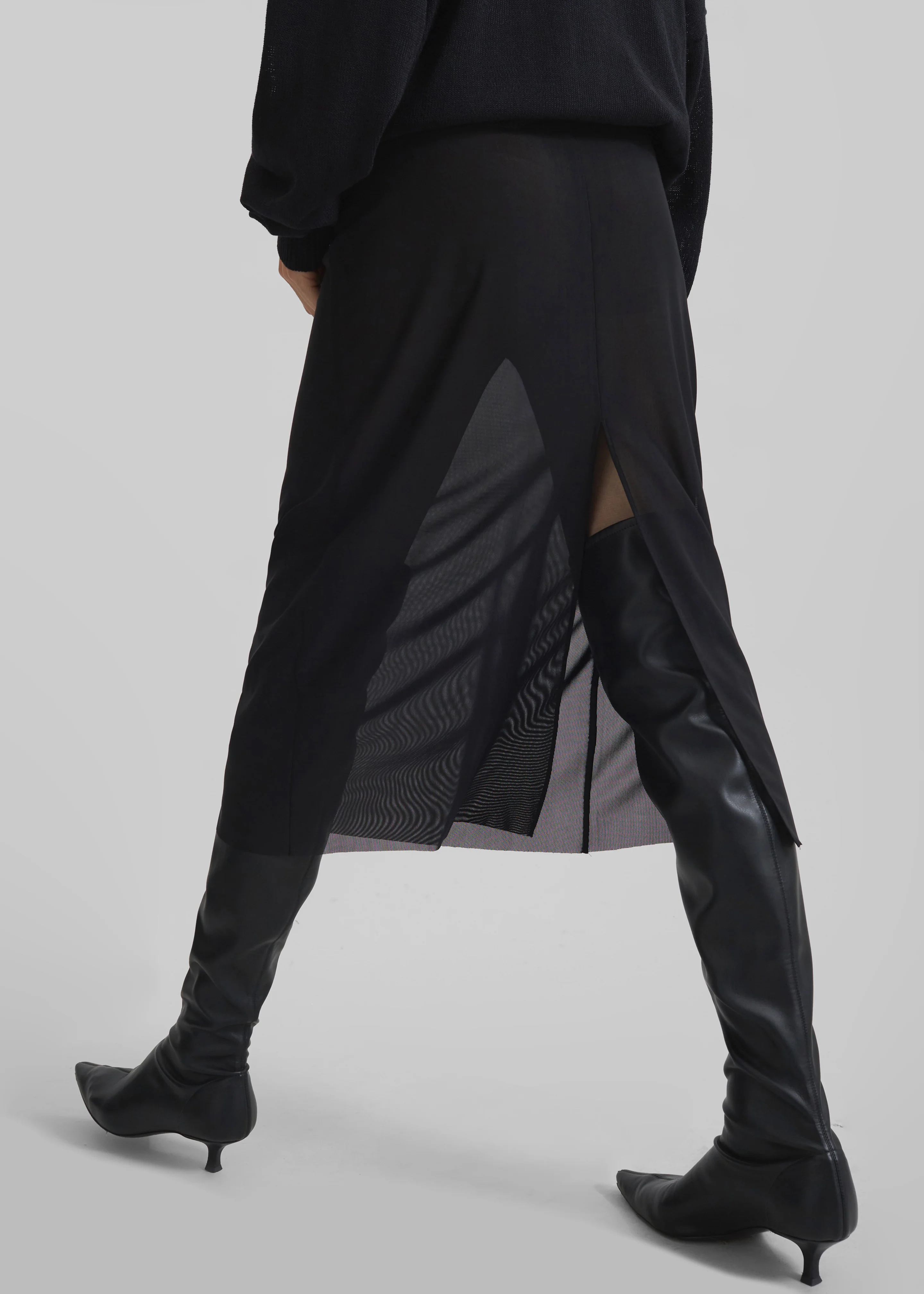 Suva Sheer Skirt - Black - Image 10