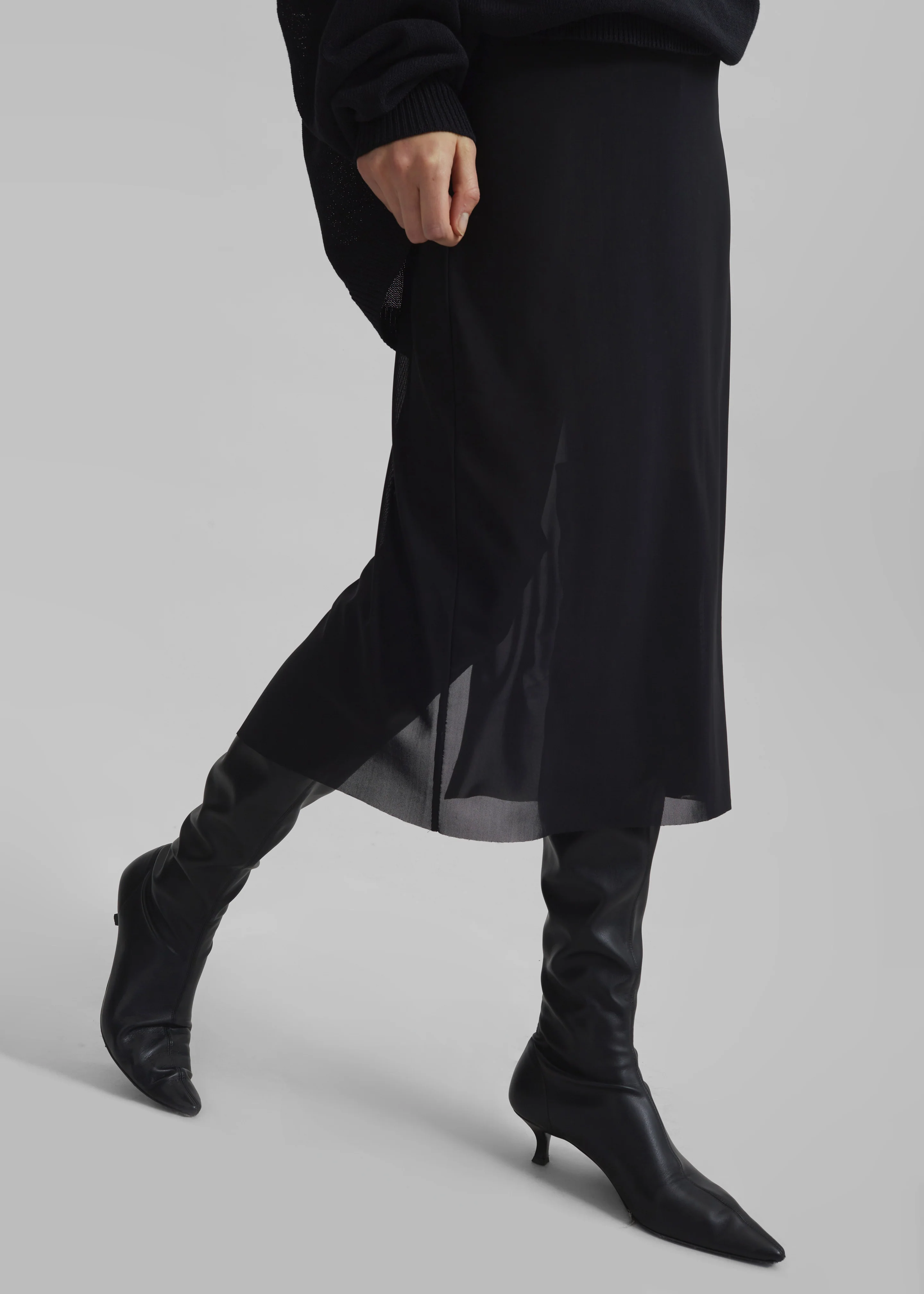Suva Sheer Skirt - Black - Image 3