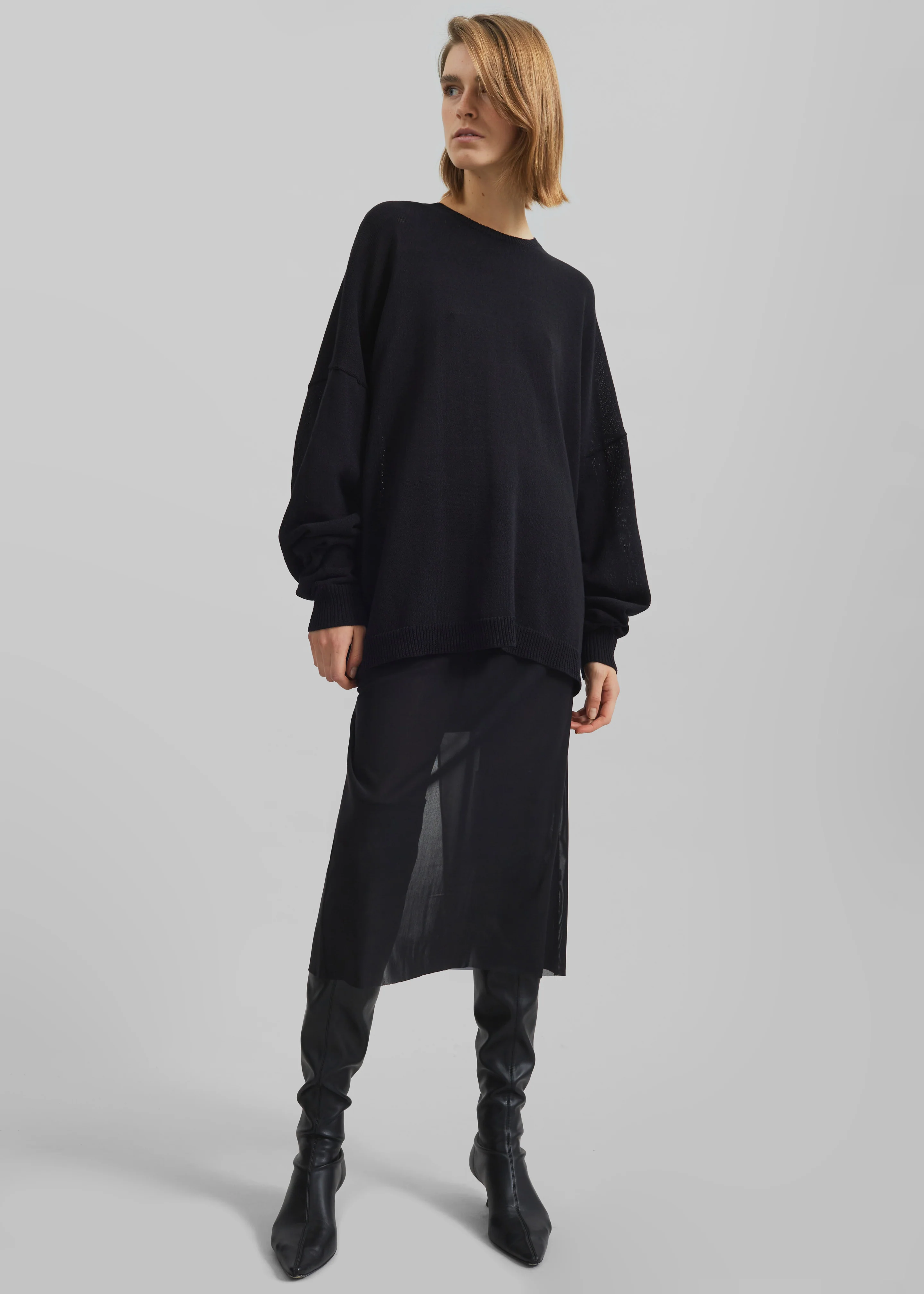 Suva Sheer Skirt - Black - Image 4