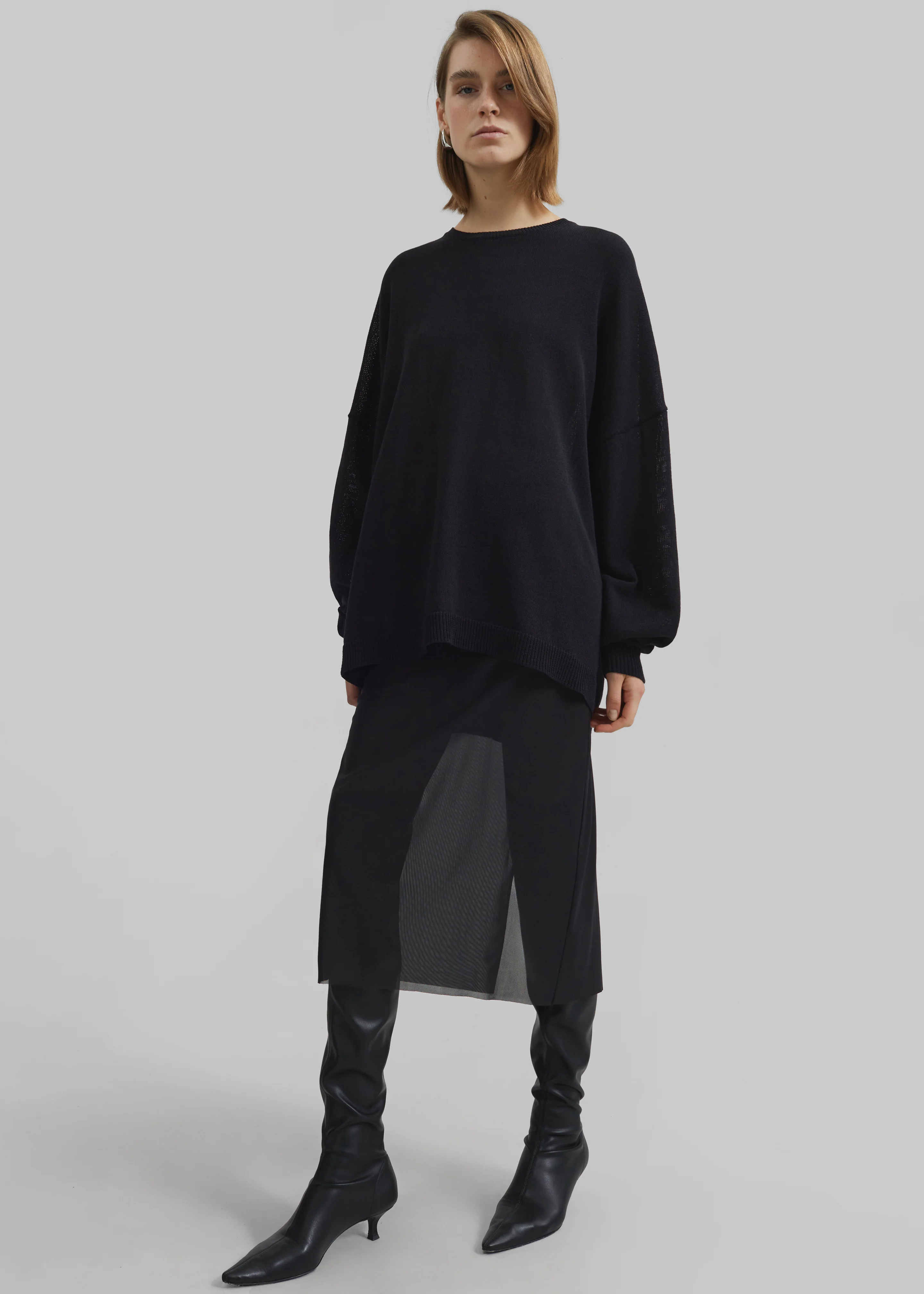 Suva Sheer Skirt - Black - Image 6