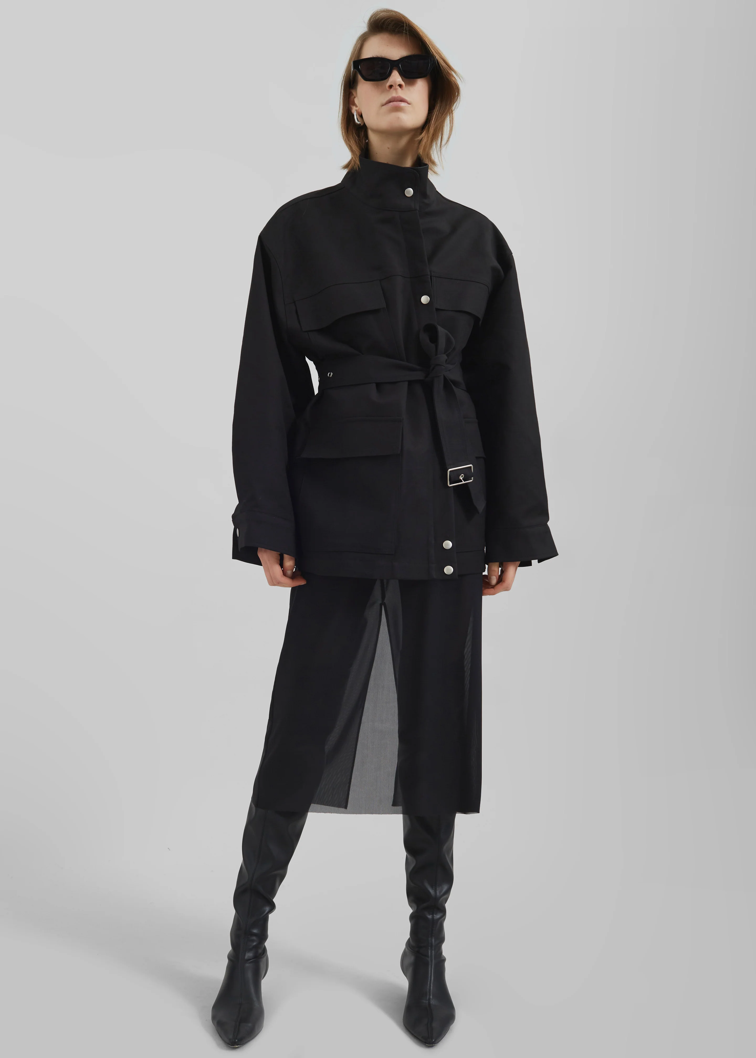 Suva Sheer Skirt - Black - Image 8