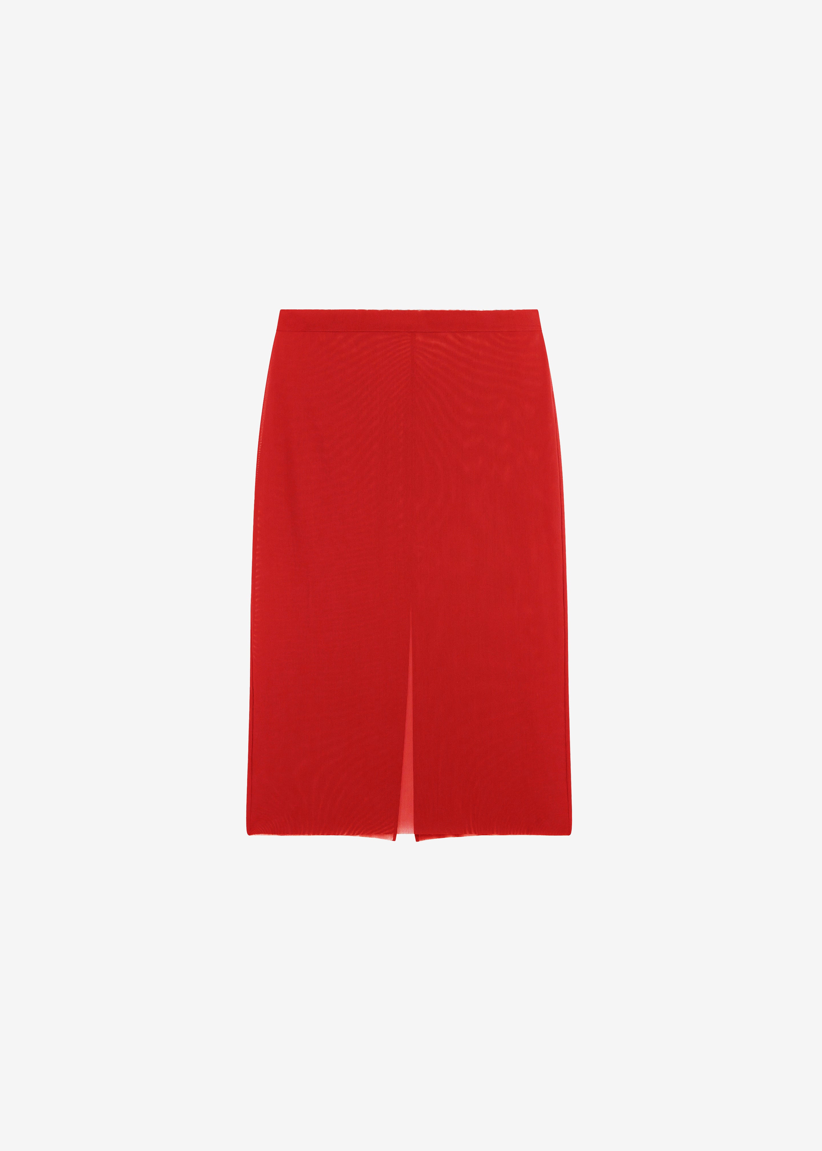 Suva Sheer Skirt - Red - Image 9
