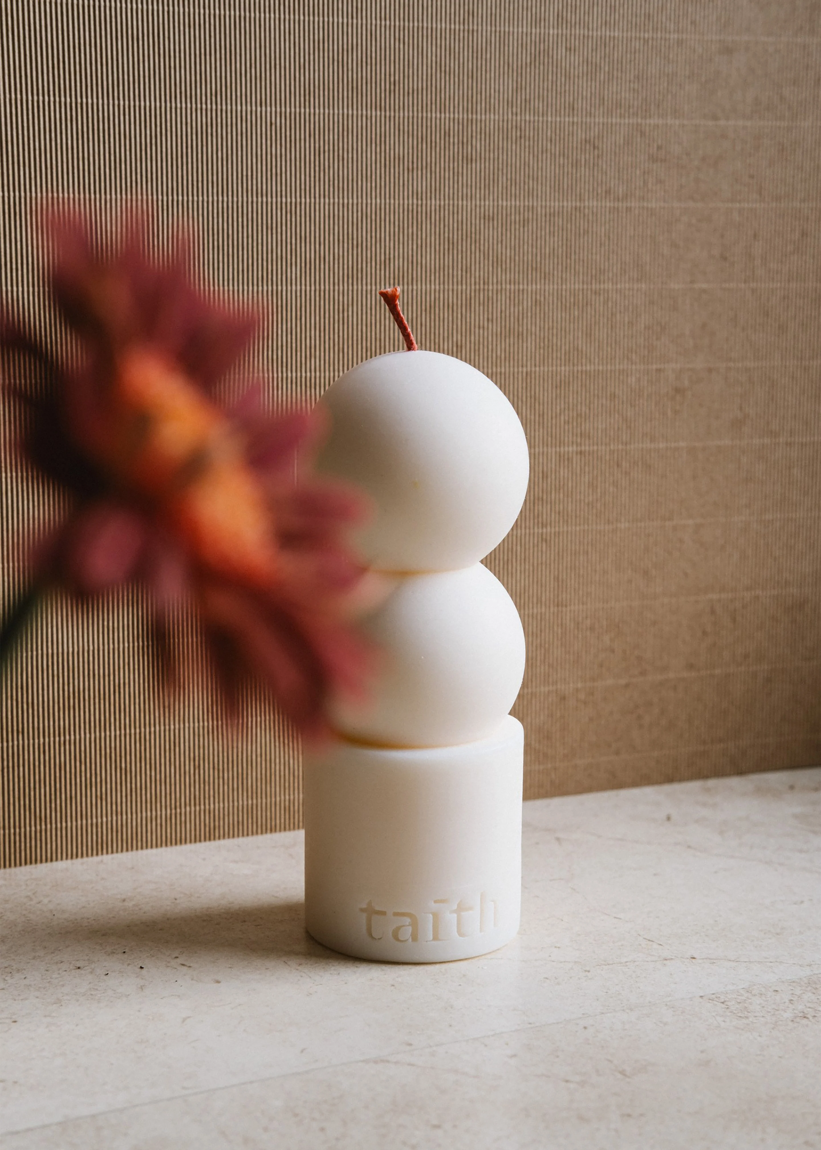 Taith Lilu Candle - Cream - Image 3