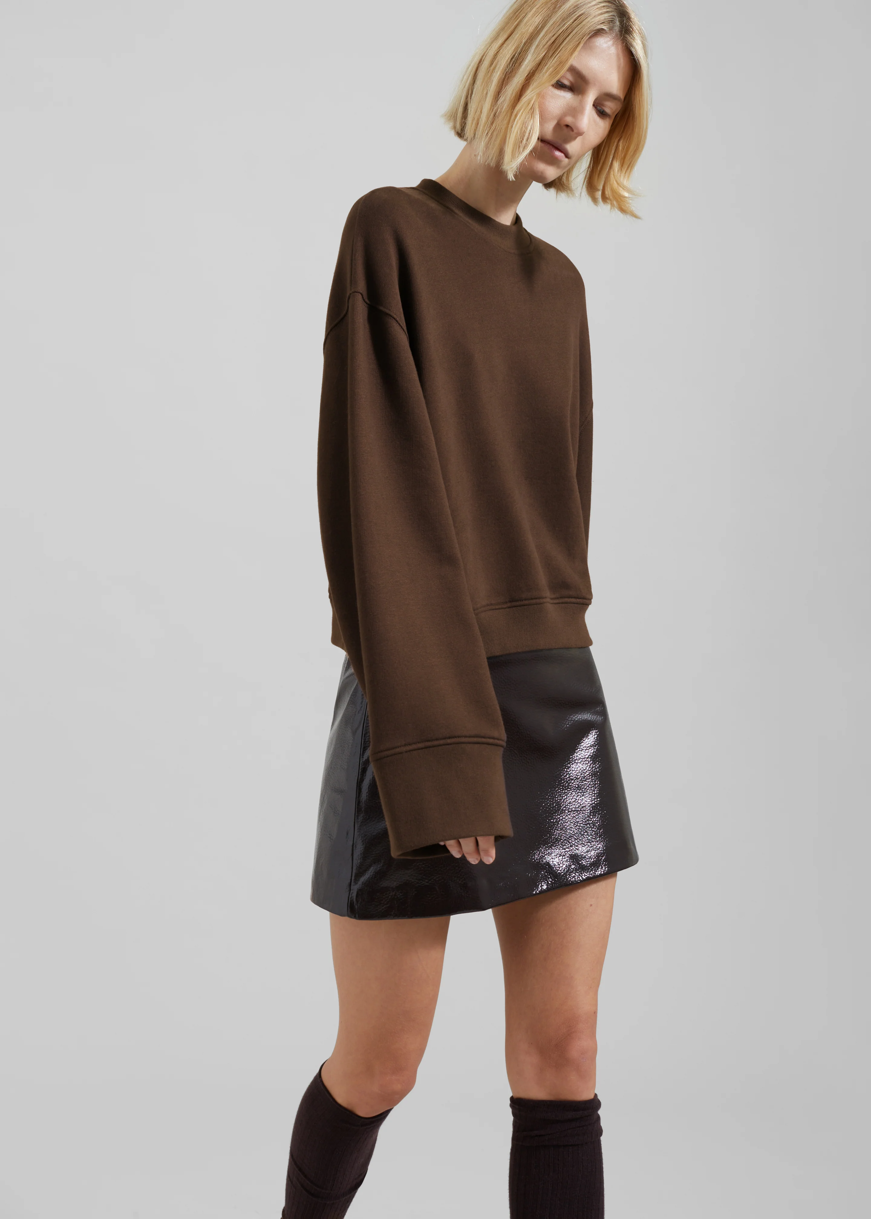 Talia Sweatshirt - Brown - Image 10