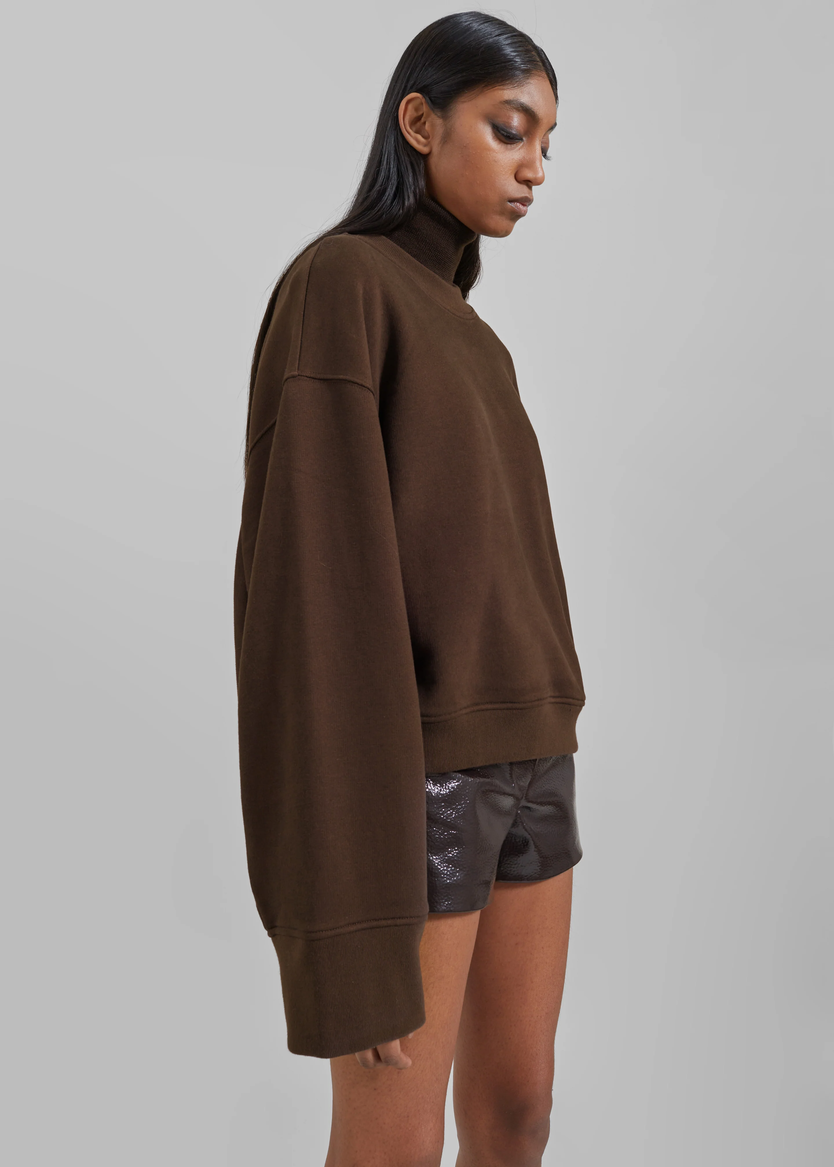 Talia Sweatshirt - Brown - Image 11