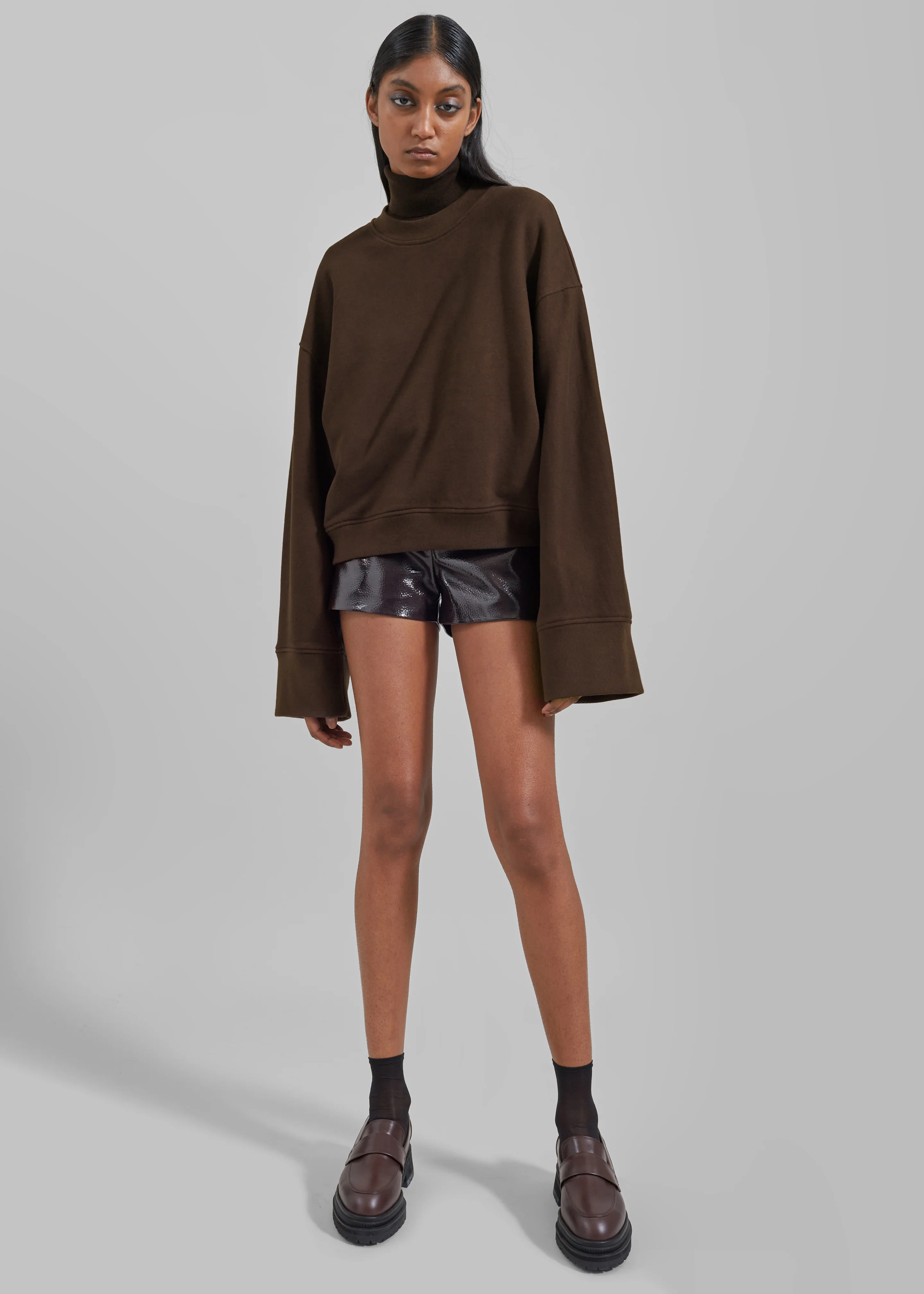 Talia Sweatshirt - Brown - Image 4