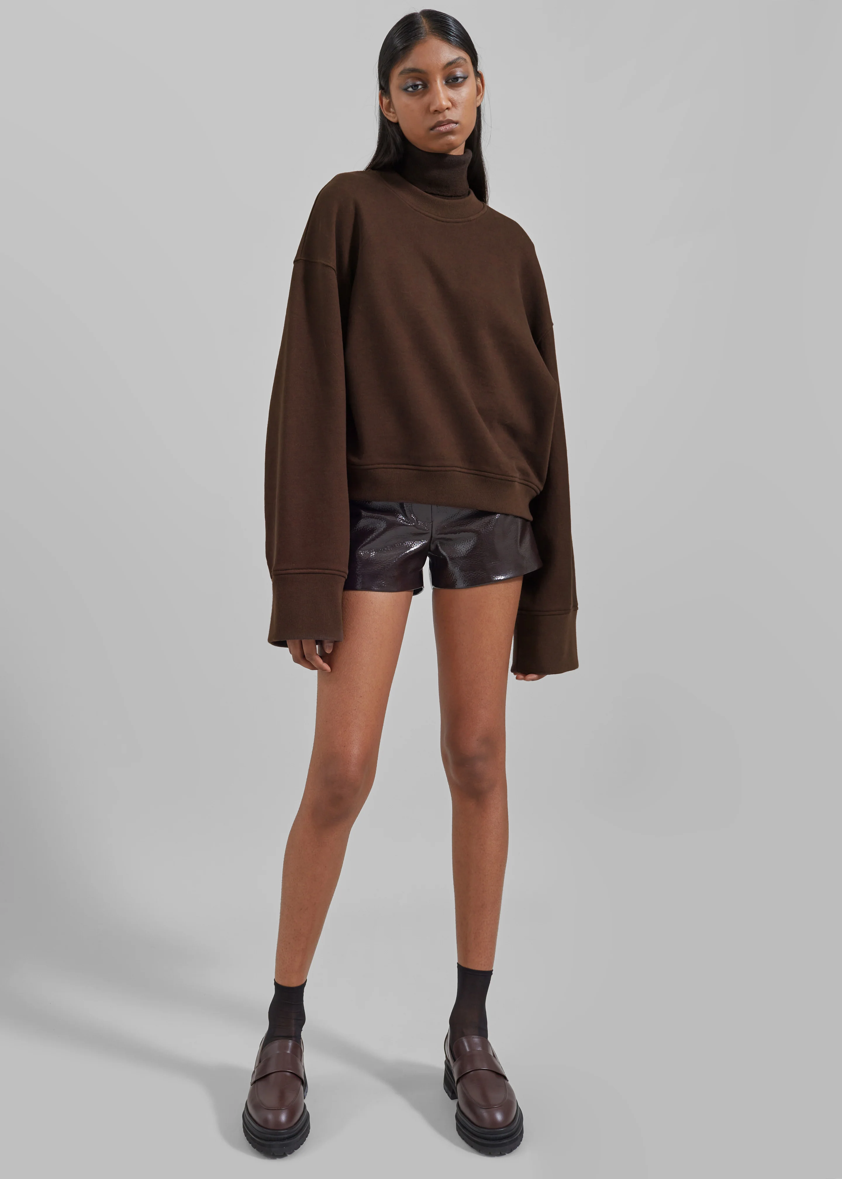 Talia Sweatshirt - Brown - Image 6