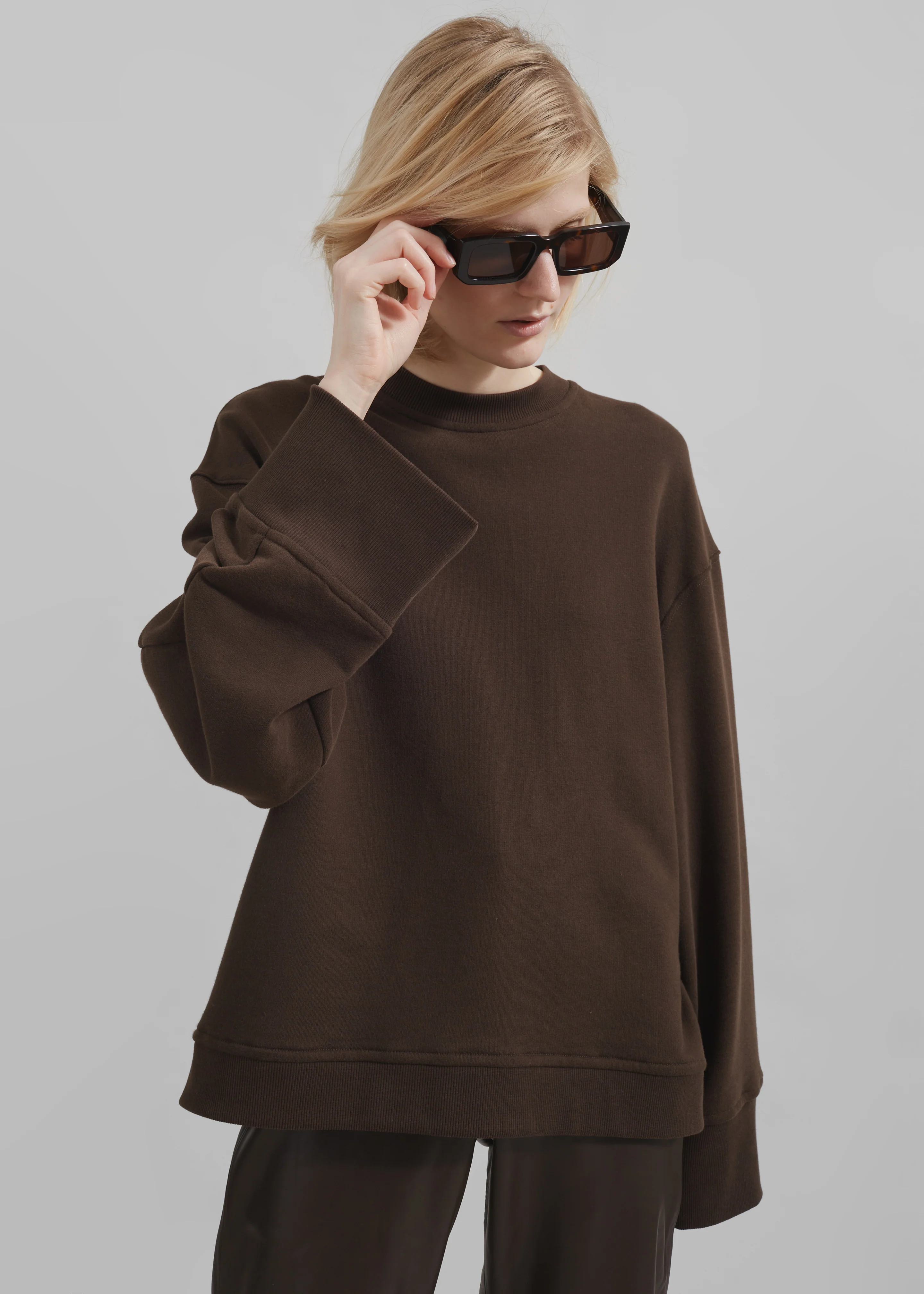 Talia Sweatshirt - Brown - Image 7