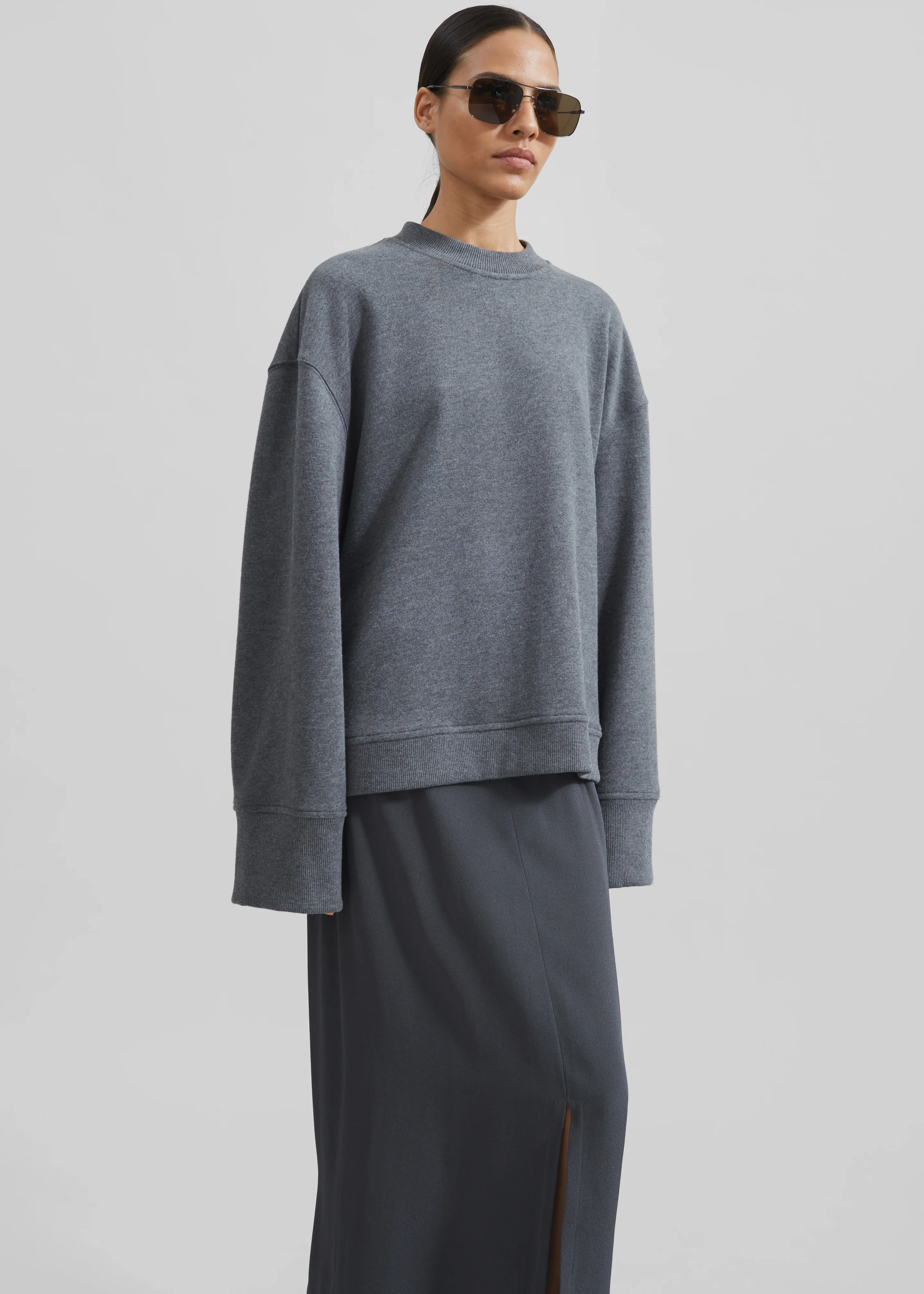 Talia Sweatshirt - Dark Grey - Image 8