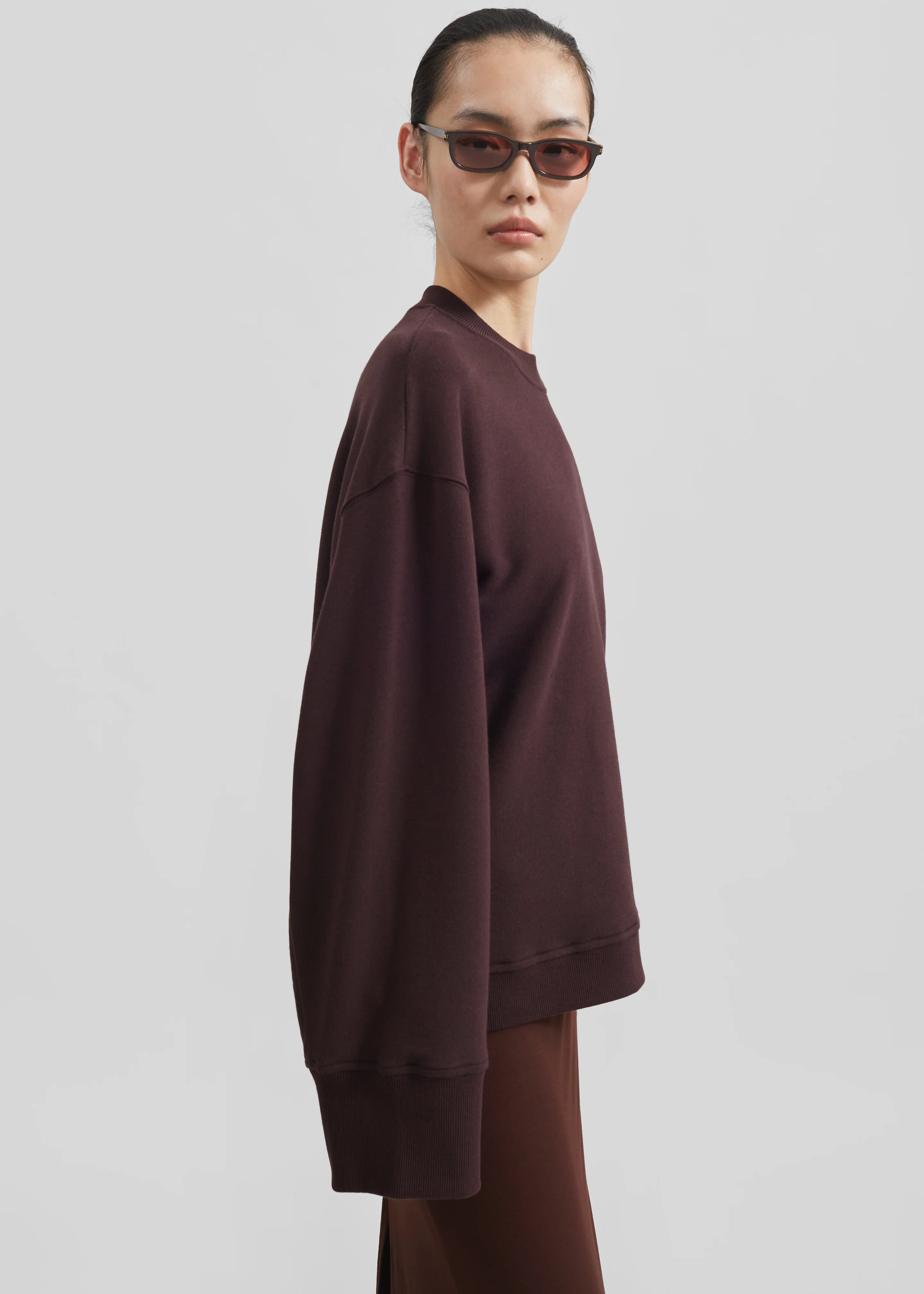 Talia Sweatshirt - Dark Plum - Image 5