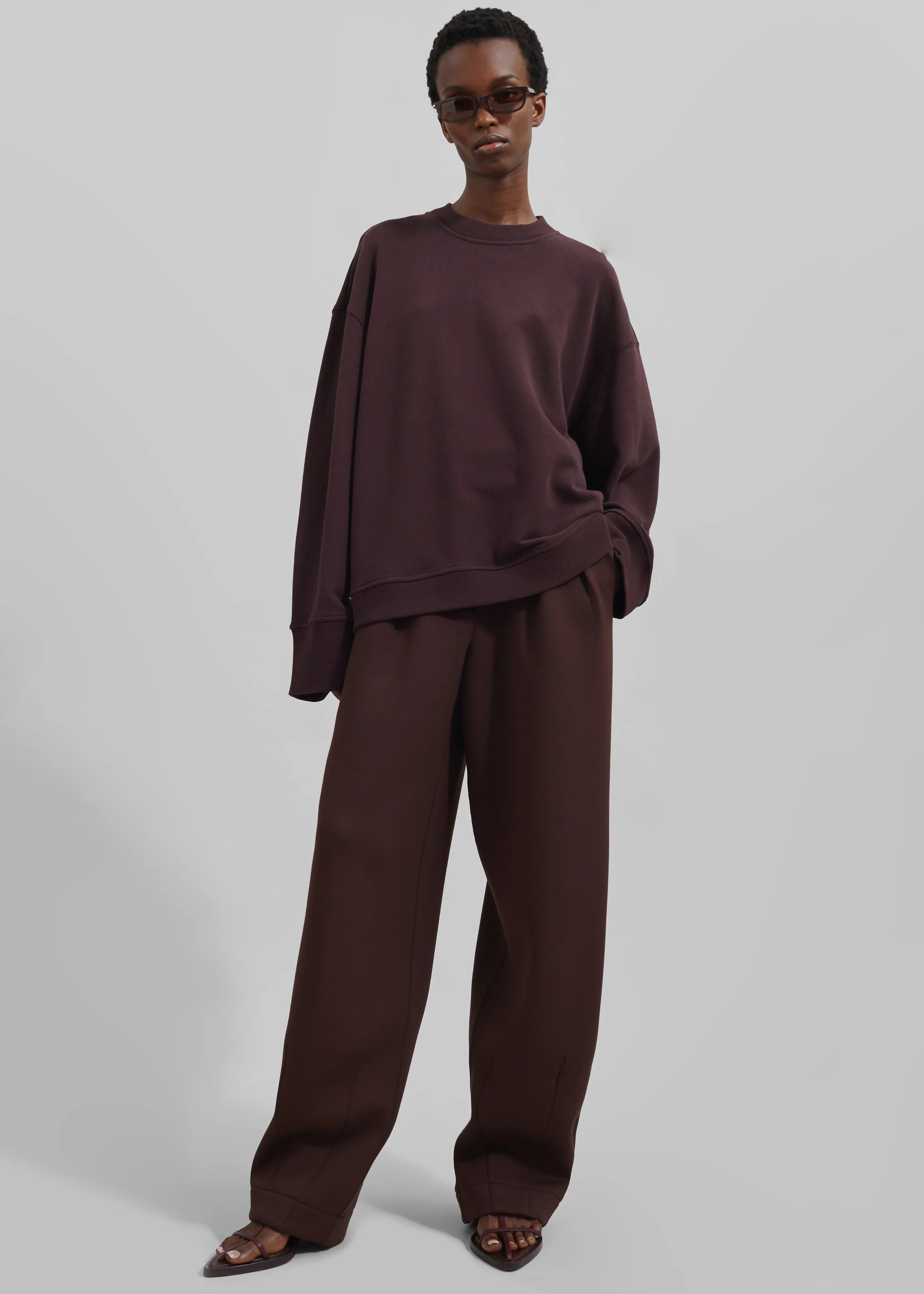 Talia Sweatshirt - Dark Plum - Image 8
