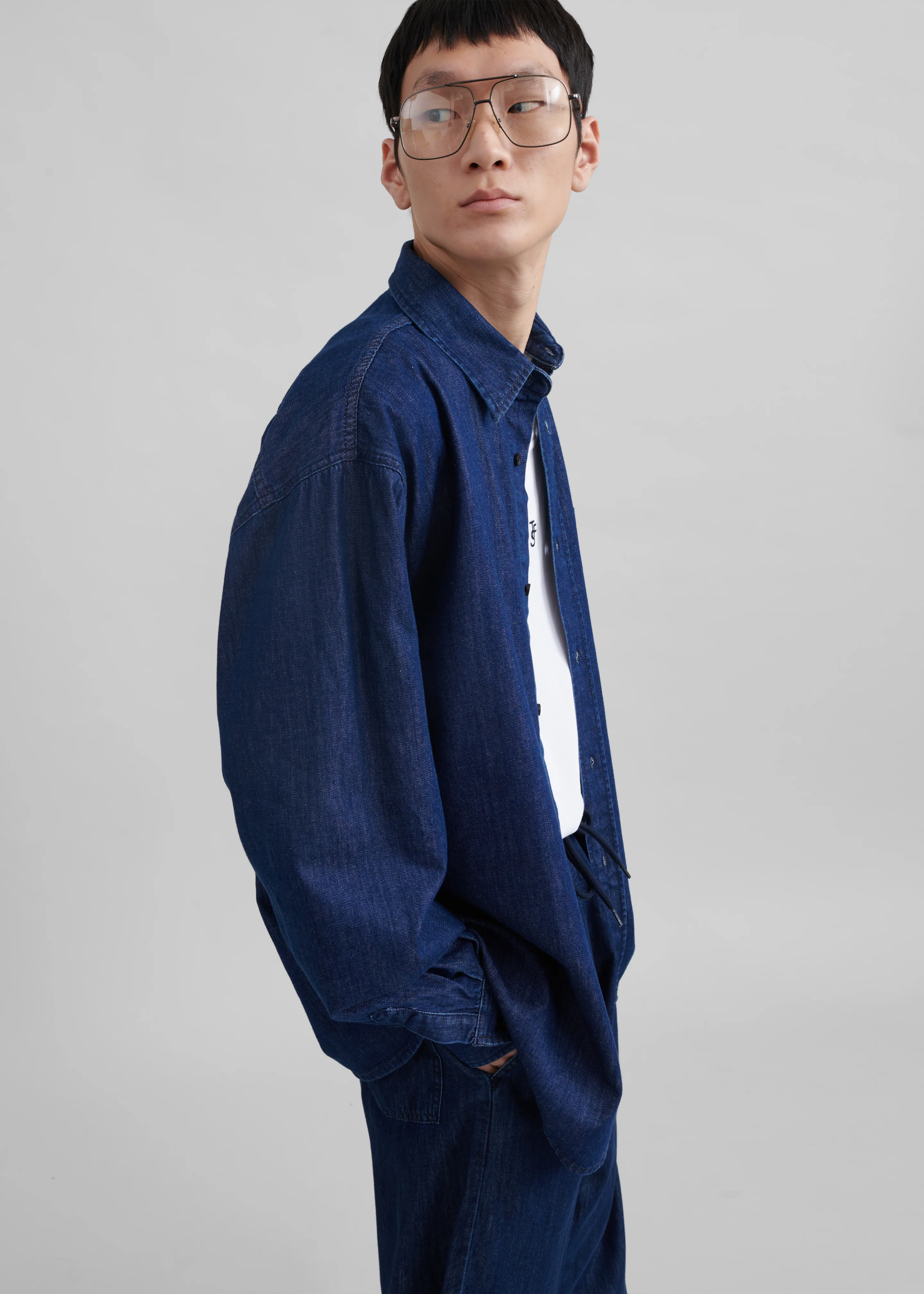 Tanner Denim Shirt - Raw Wash - Image 8