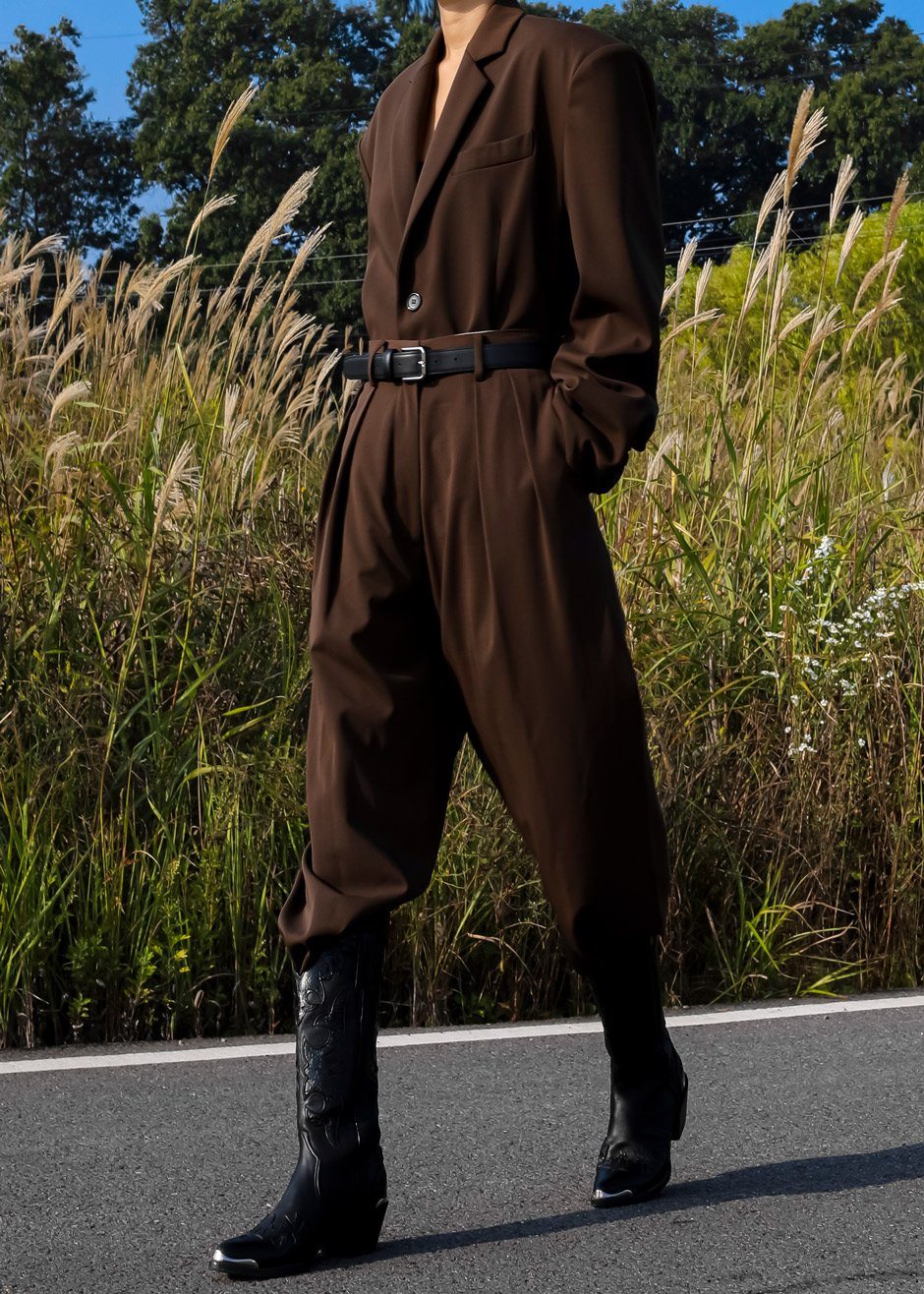 Tansy Oversized Blazer - Chocolate - Image 3