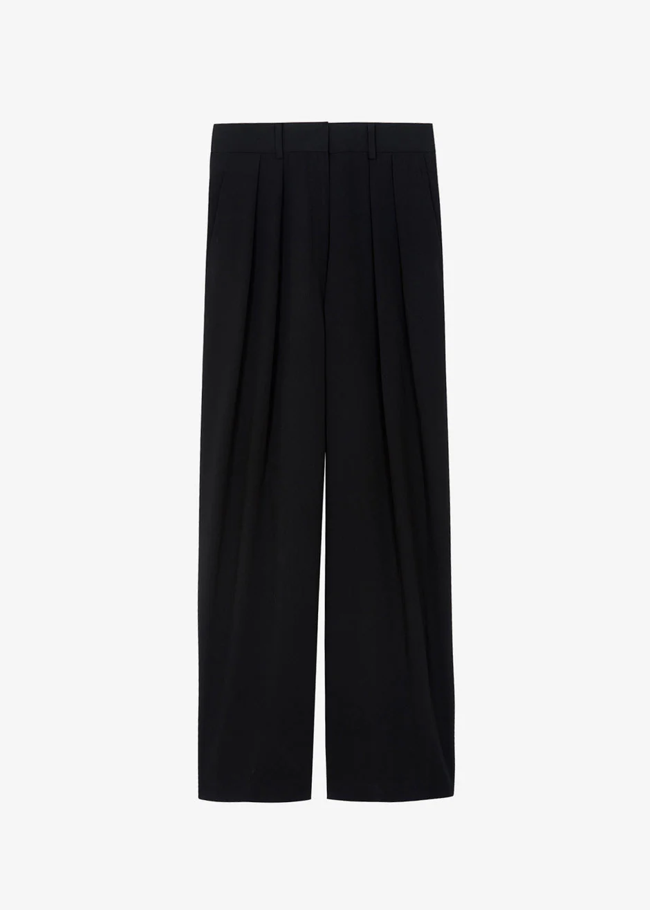 Tansy Pleated Trousers - Black - Image 10