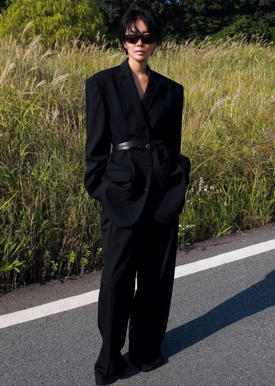 Tansy Pleated Trousers - Black - Image 7