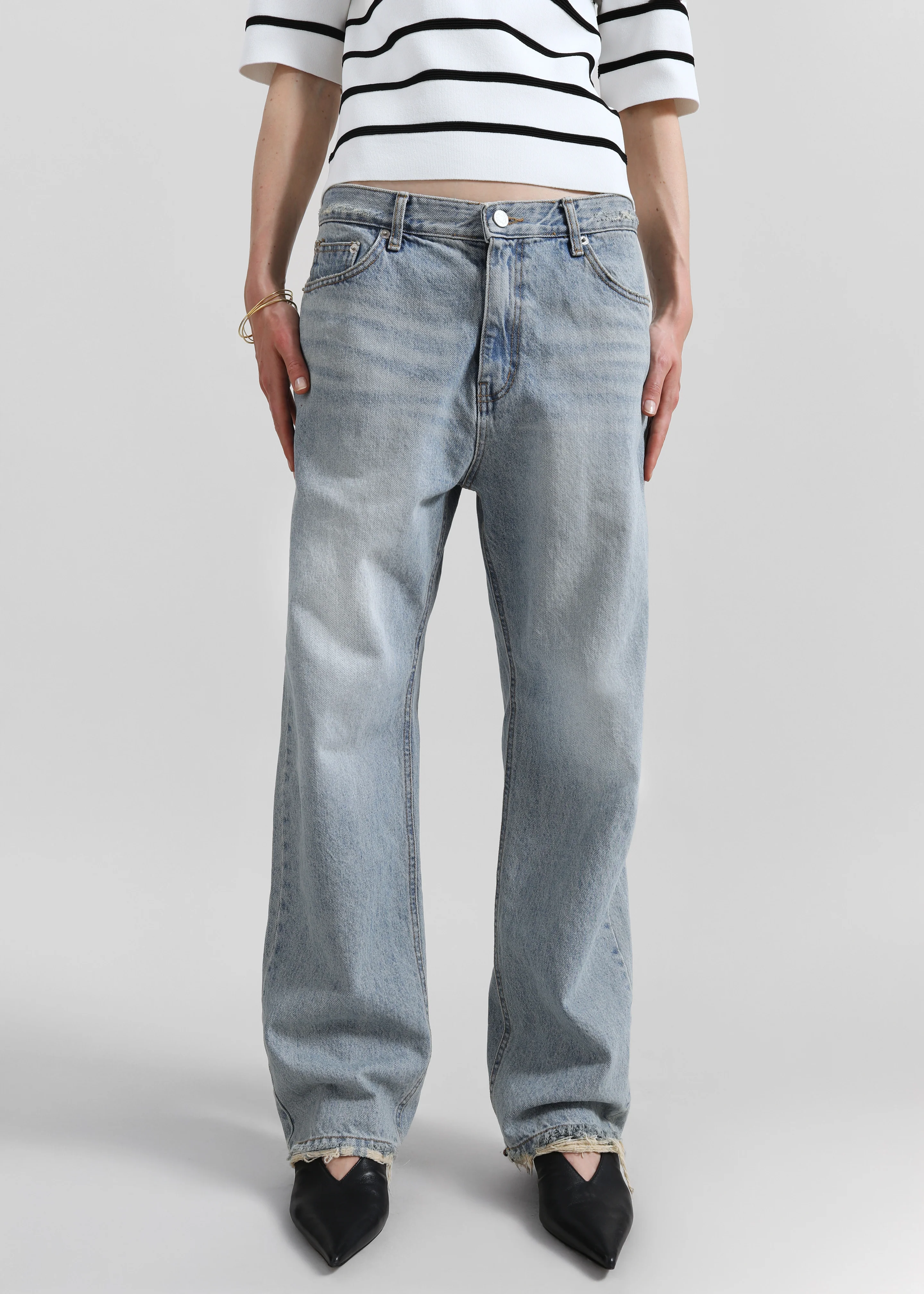 Tarmi Straight Leg Jeans - Light Wash - Image 2