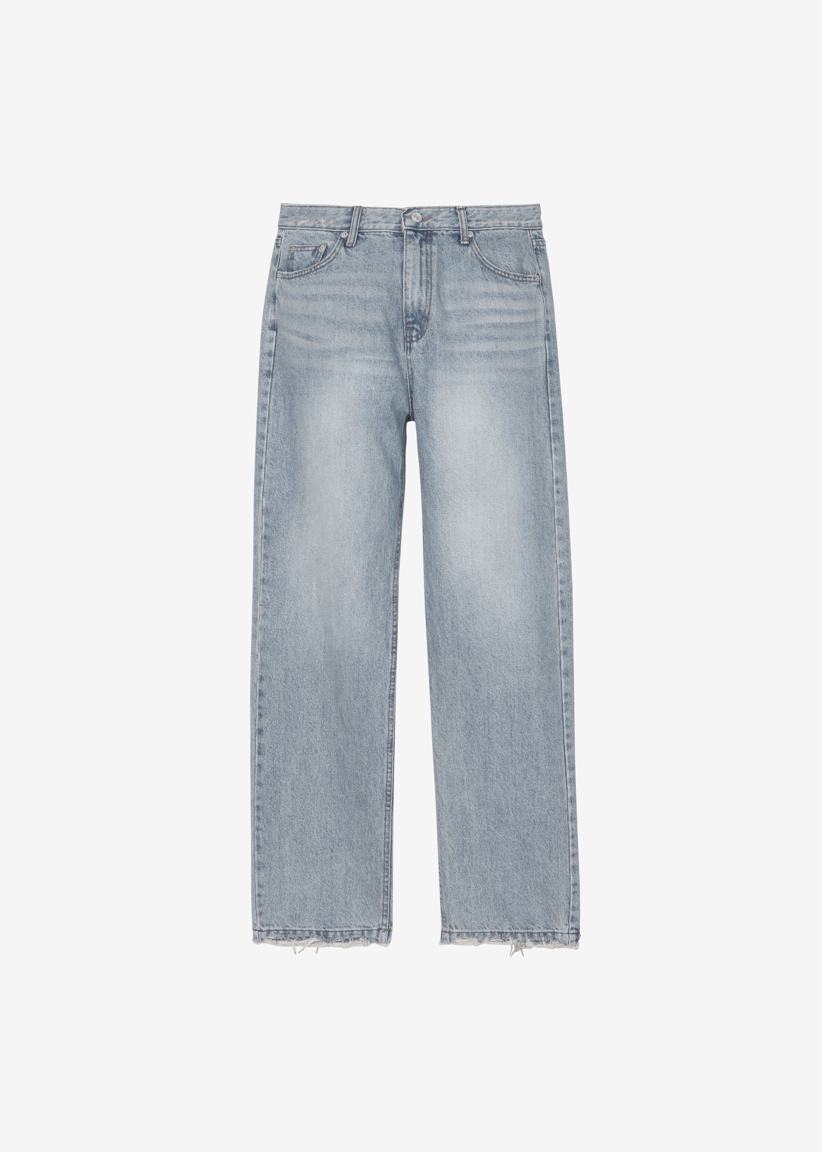 Tarmi Straight Leg Jeans - Light Wash - Image 9