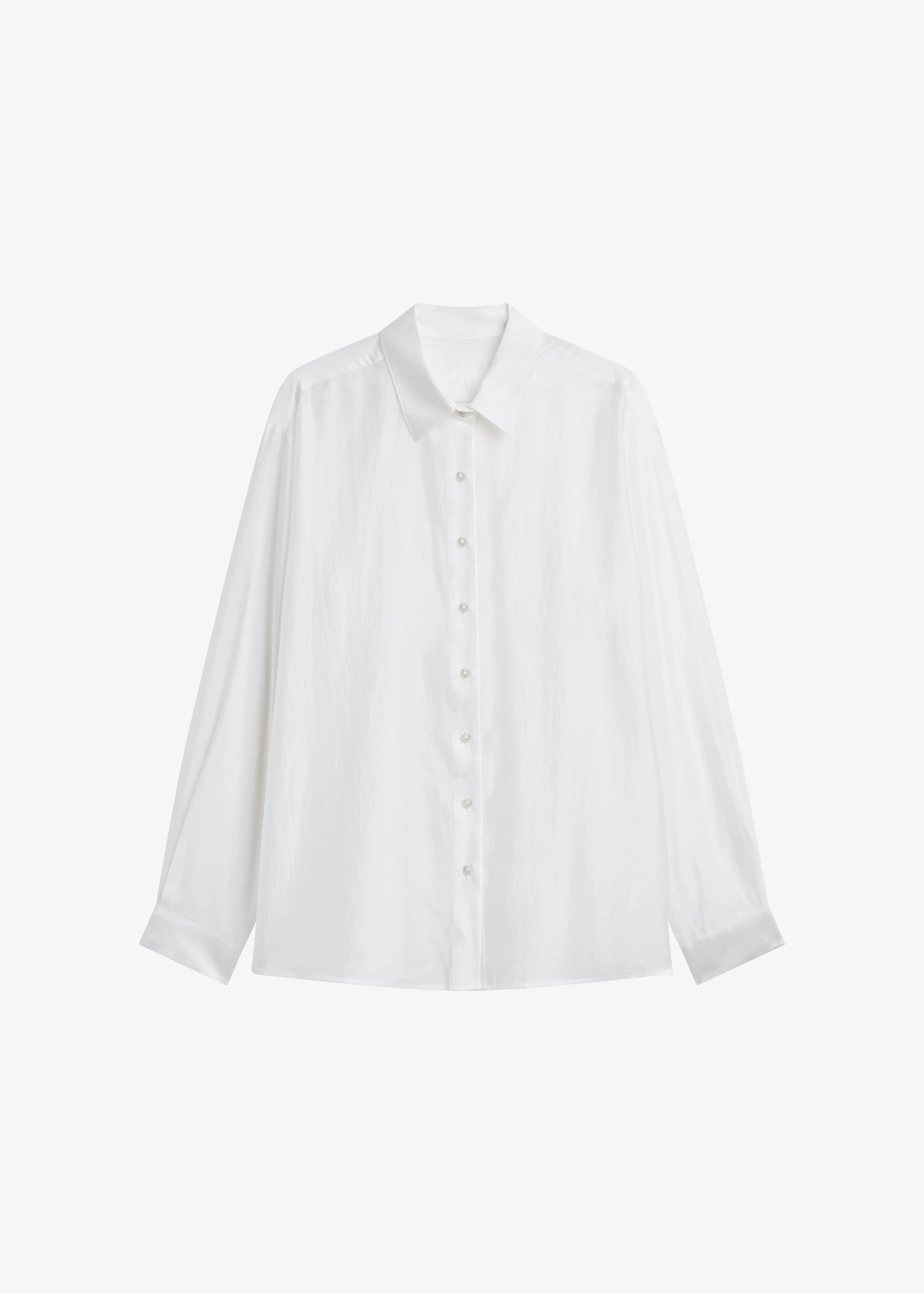Tarra Tie-Front Sheer Shirt - White - Image 8