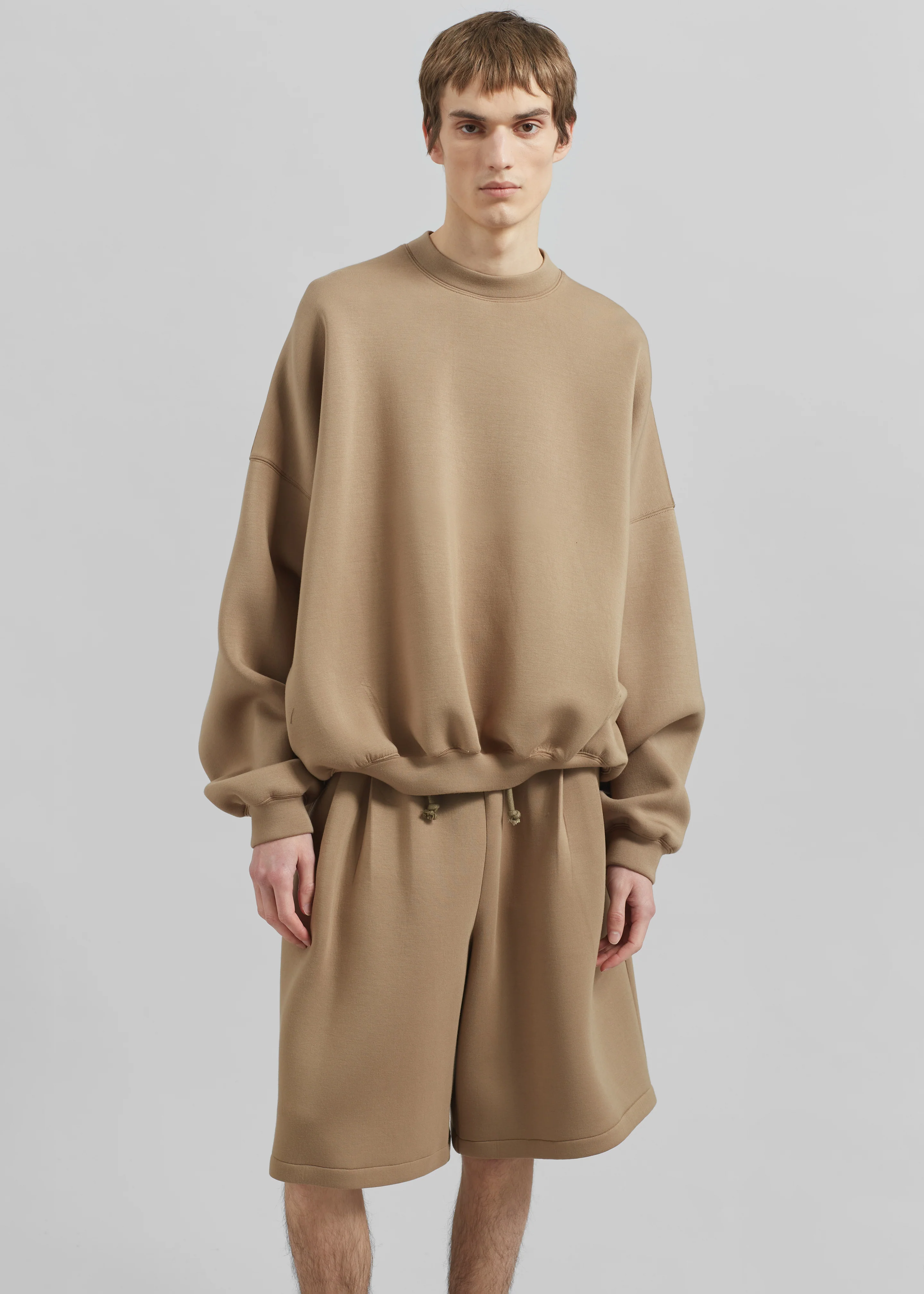 Tate Sweat Shorts - Camel - Image 3