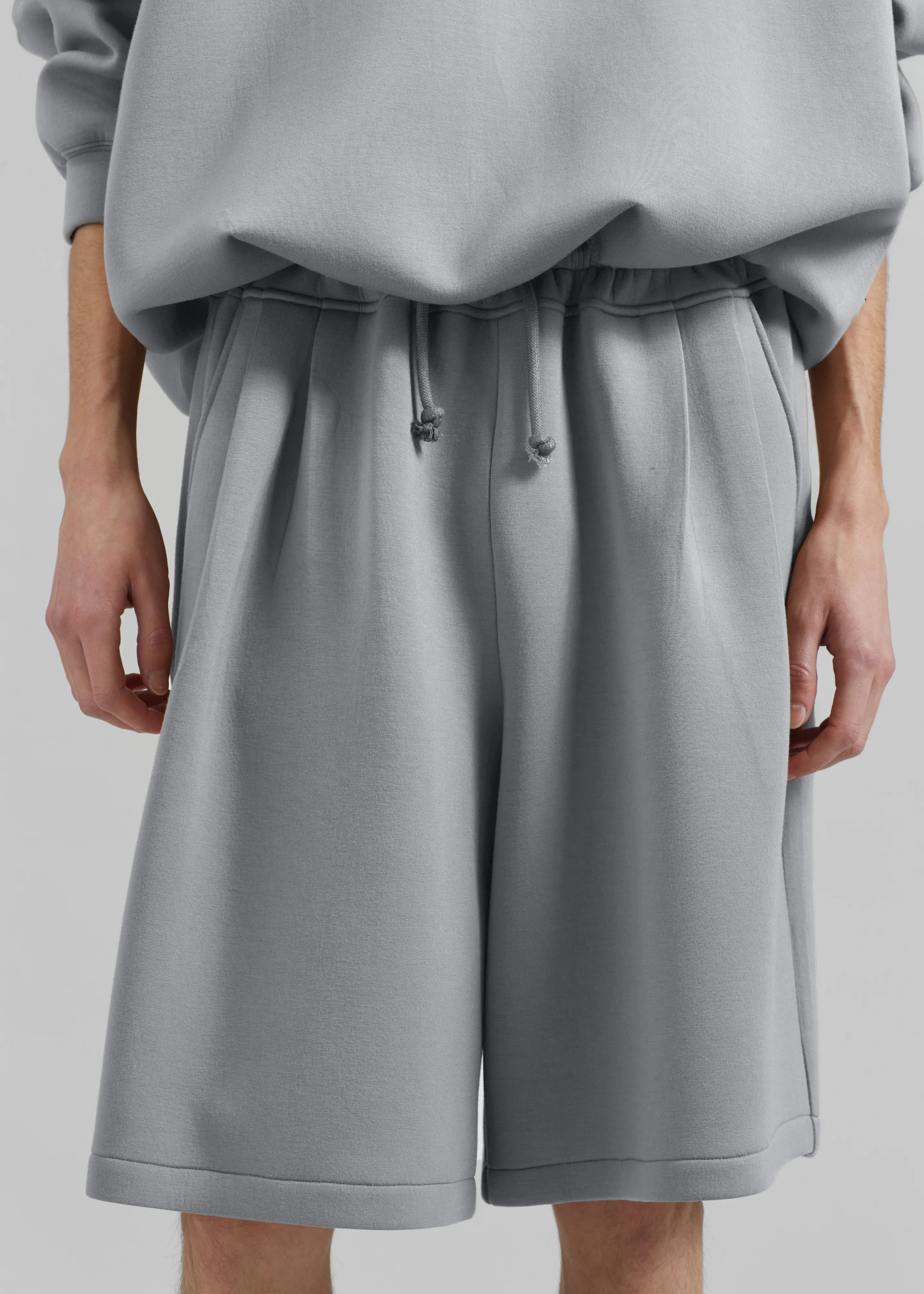 Tate Sweat Shorts - Grey - Image 3