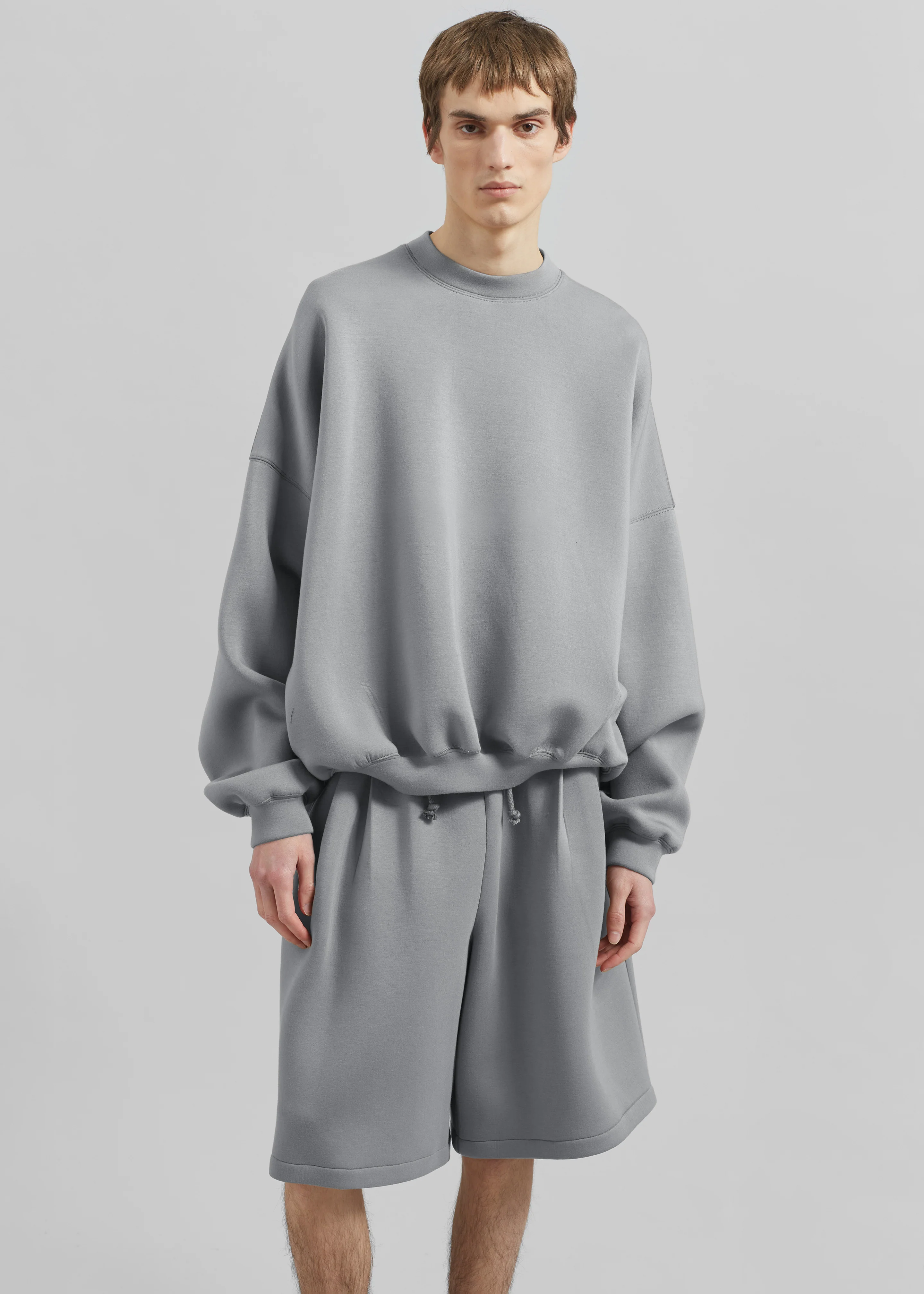 Tate Sweat Shorts - Grey - Image 5