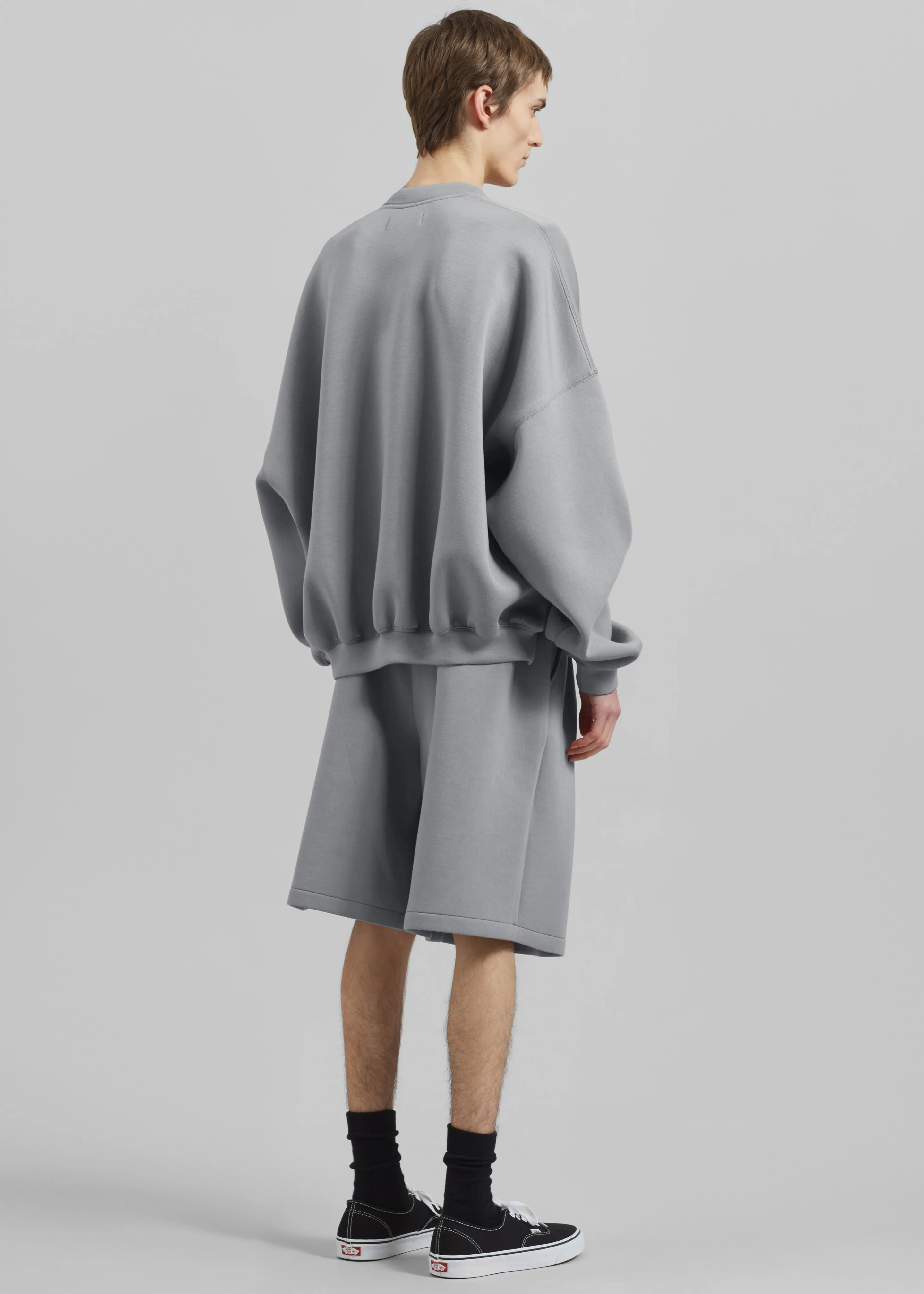 Tate Sweat Shorts - Grey - Image 6