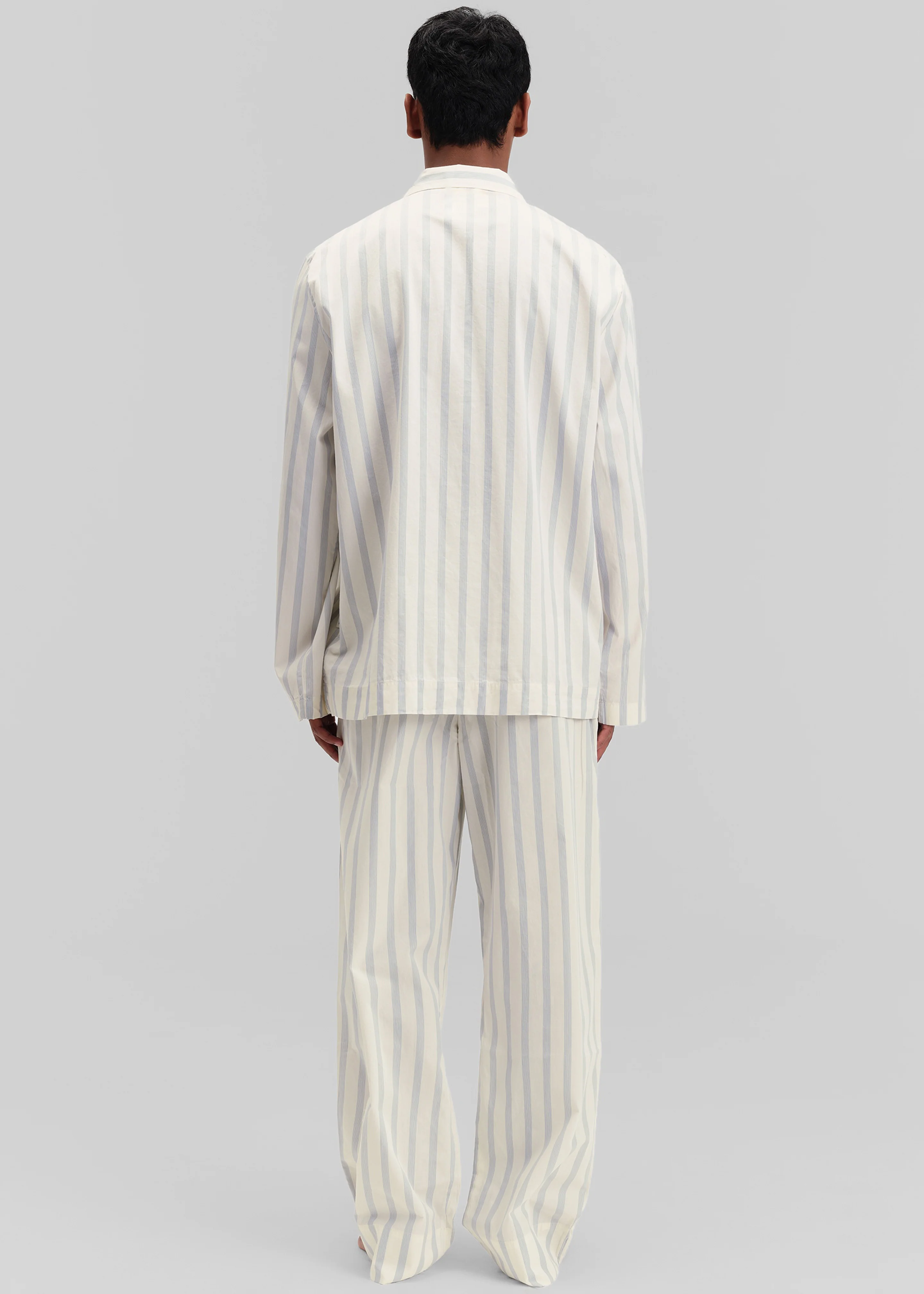 Tekla Poplin Pyjama Pants - Needle Stripes - Image 9