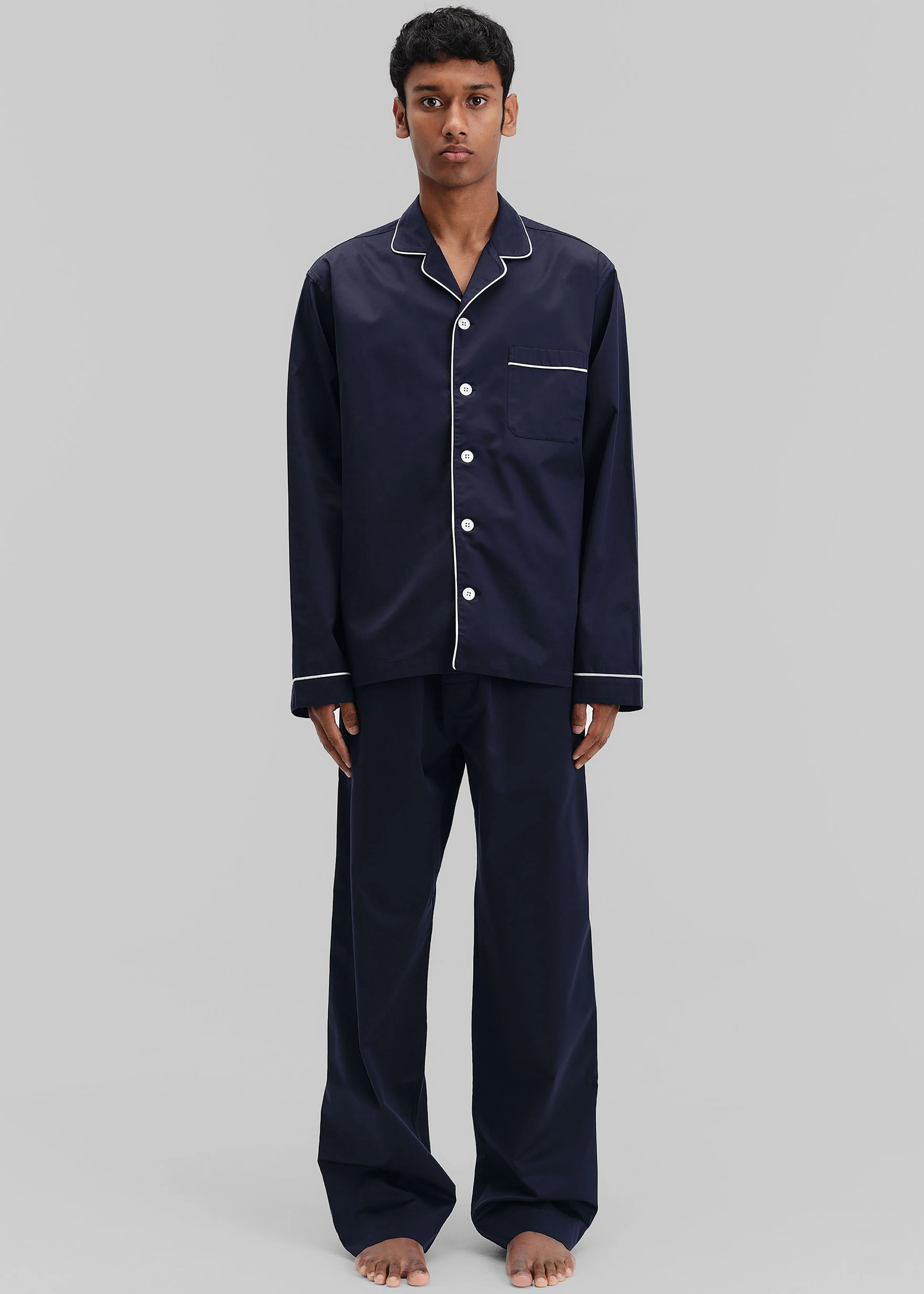 Tekla Sateen Pyjama Pants - Chelsea - Image 10