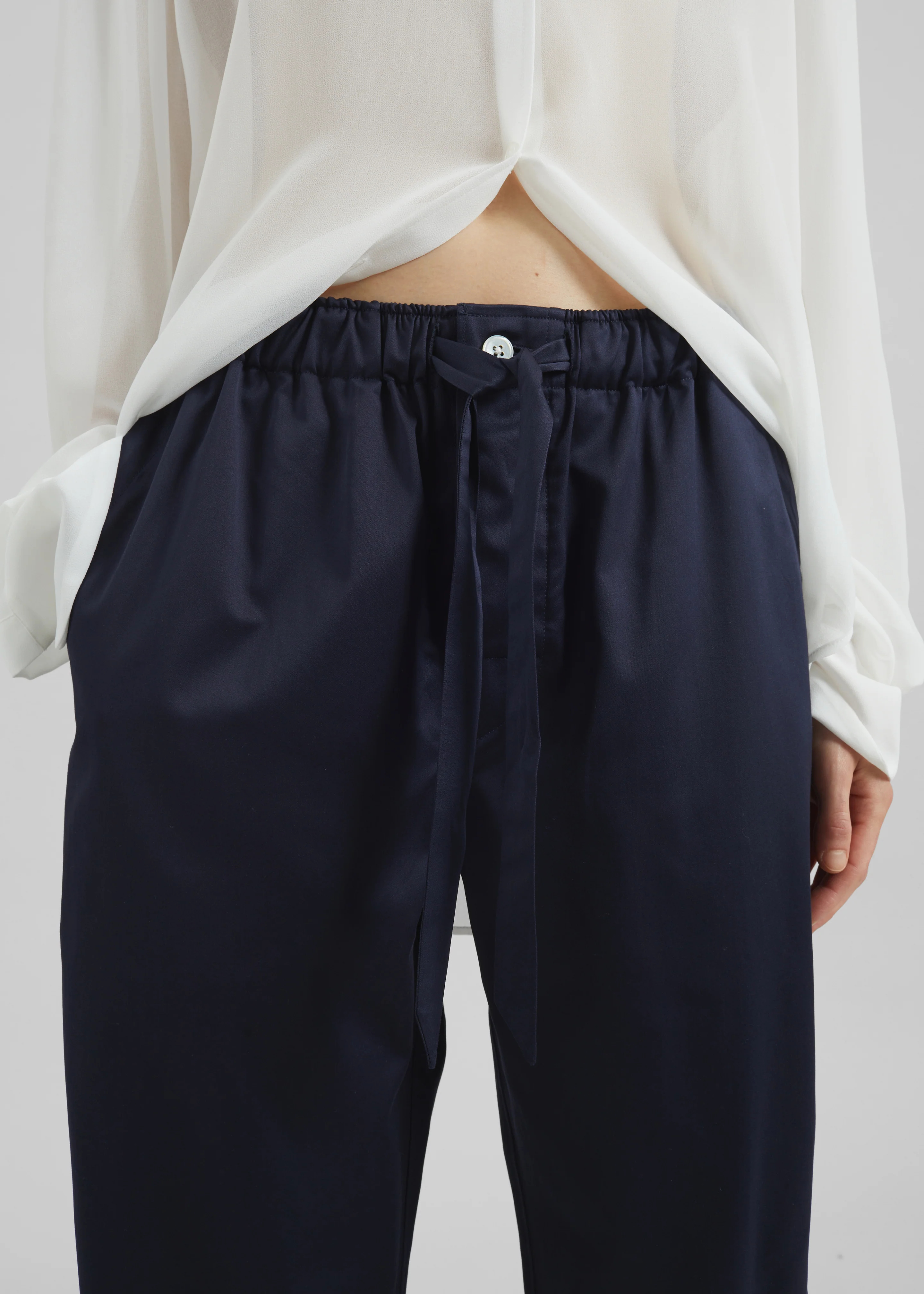 Tekla Sateen Pyjama Pants - Chelsea - Image 4
