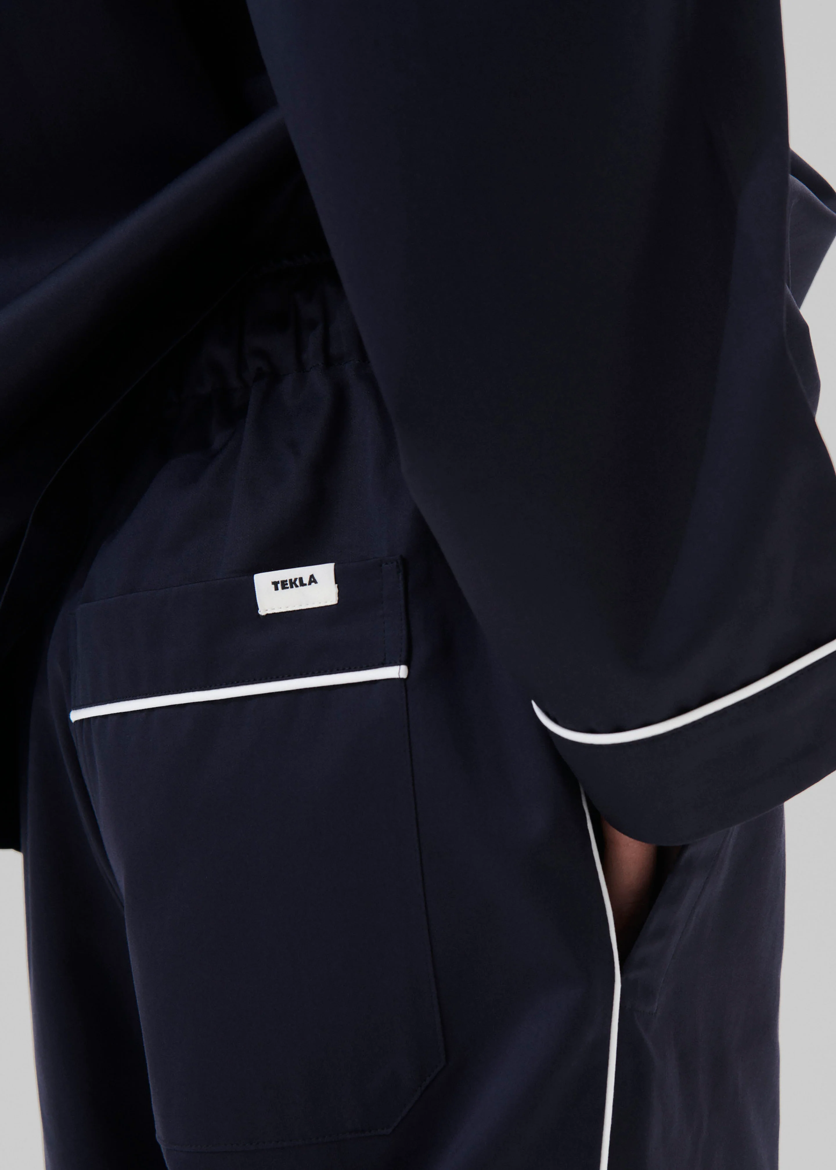 Tekla Sateen Pyjama Pants - Chelsea - Image 8