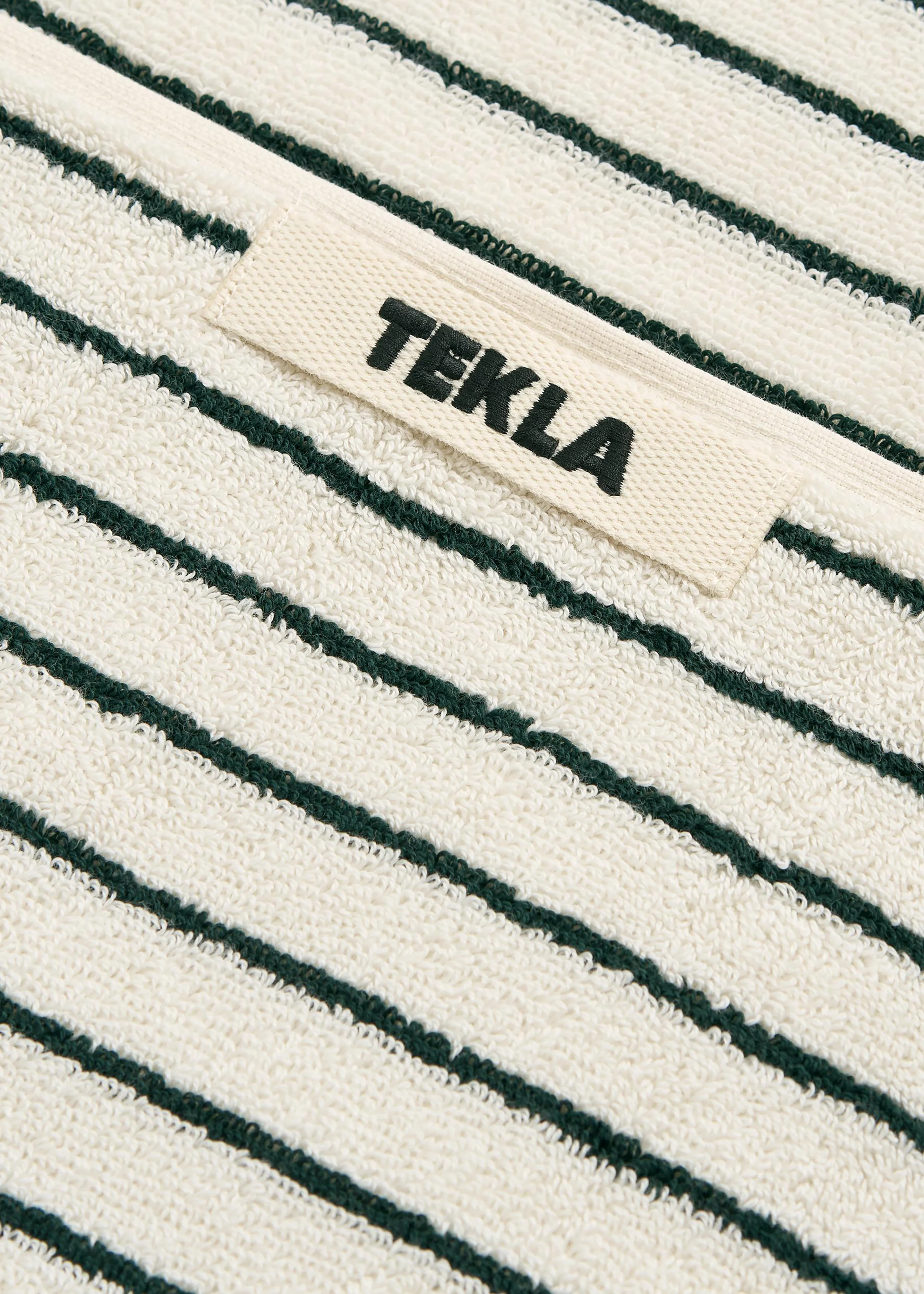 Tekla Towel - Racing Green Stripes - Image 8