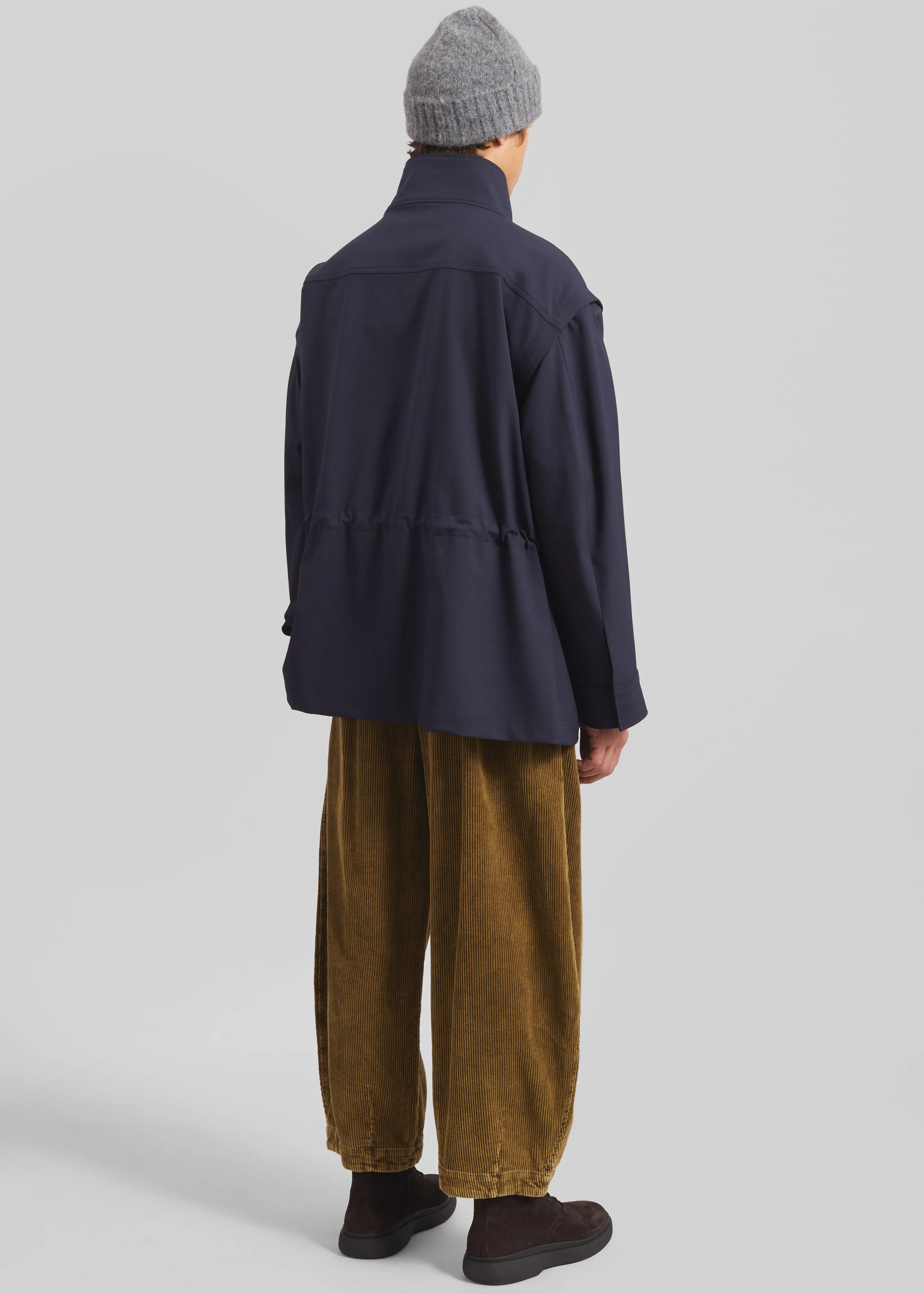 Telfer Corduroy Balloon Pants - Dark Olive - Image 6