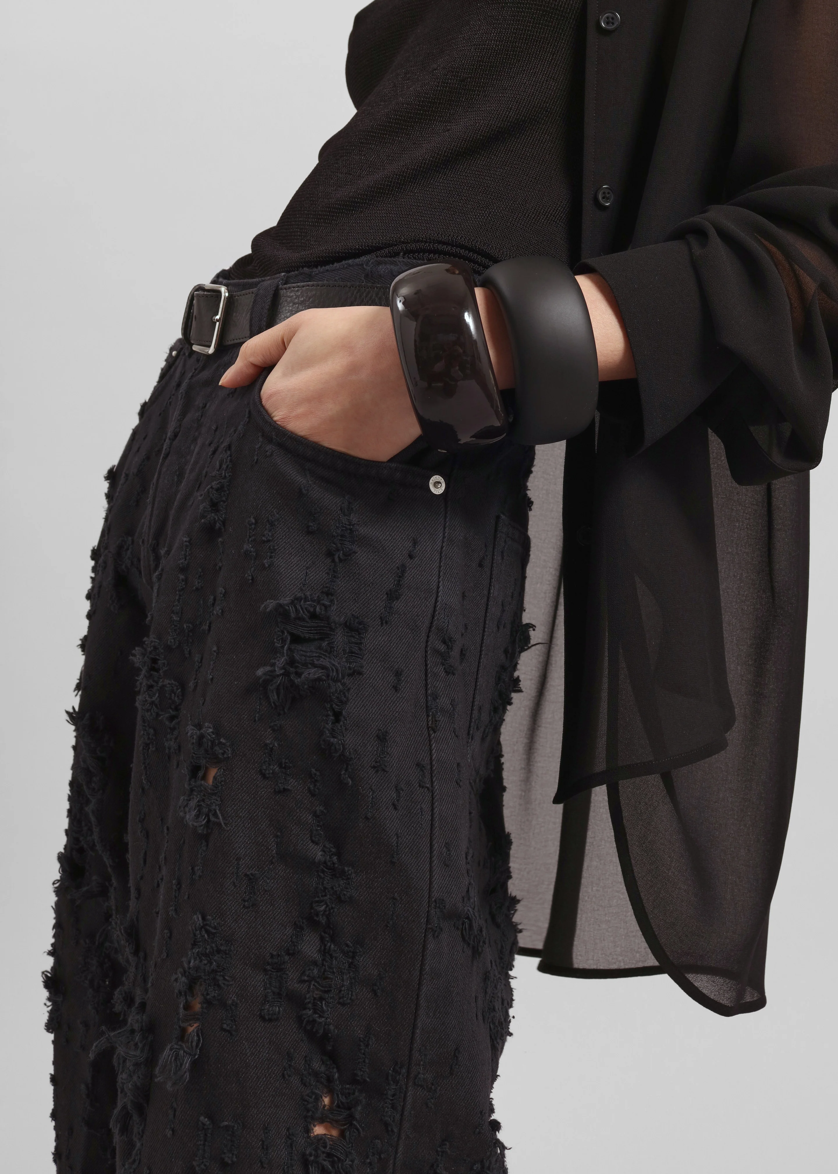 TFS Glossy Bangle - Dark Brown - Image 3