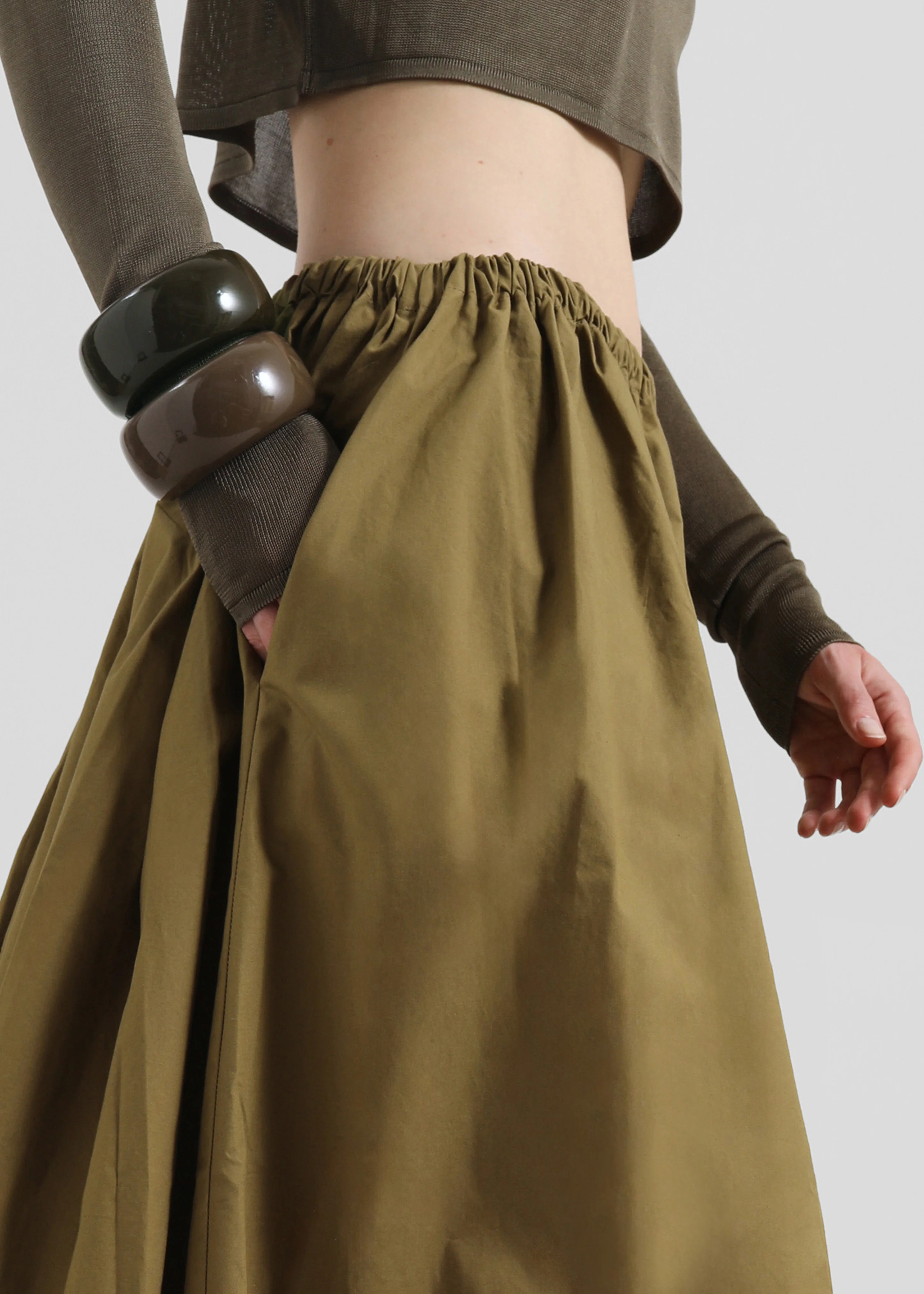 TFS Glossy Bangle - Light Khaki - Image 7