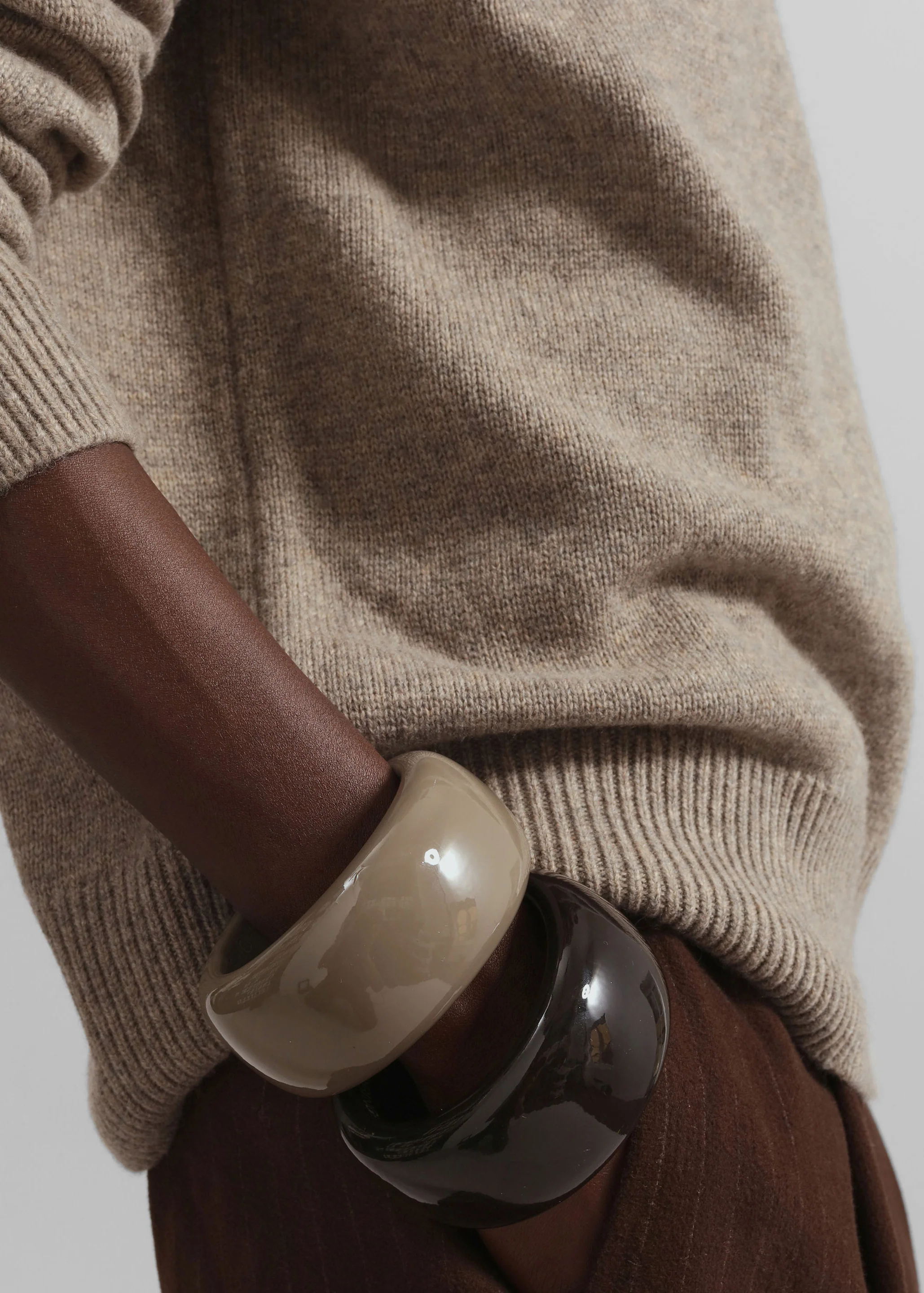 TFS Glossy Bangle - Taupe - Image 3