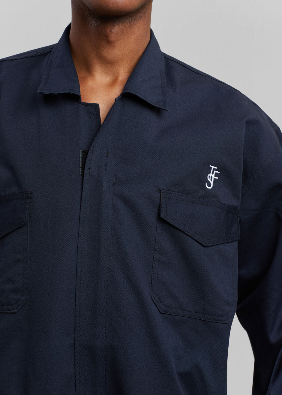 TFS Oversized Boiler Suit - Navy - Image 12