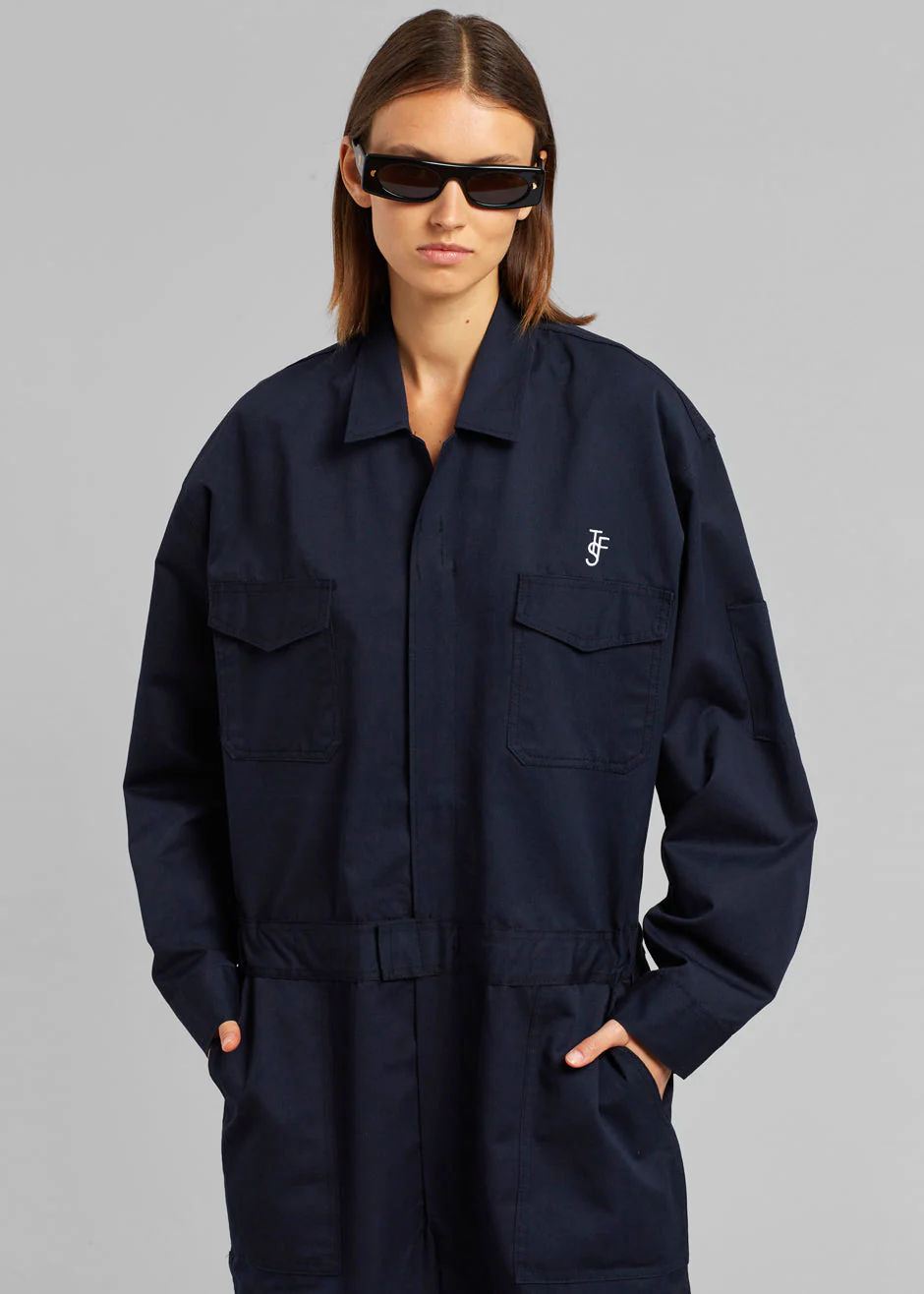 TFS Oversized Boiler Suit - Navy - Image 4